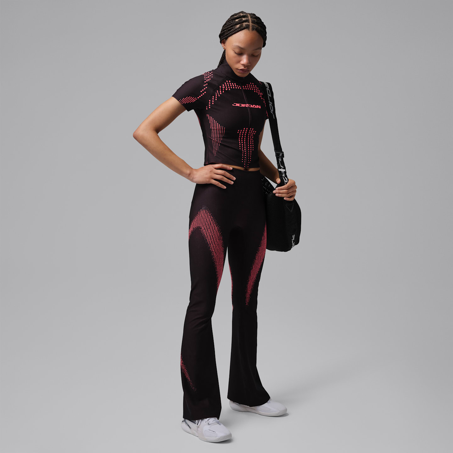 Женские леггинсы Jordan Sport Flightweight Women's Dri-FIT High-Waisted Flared Leggings — фото 4