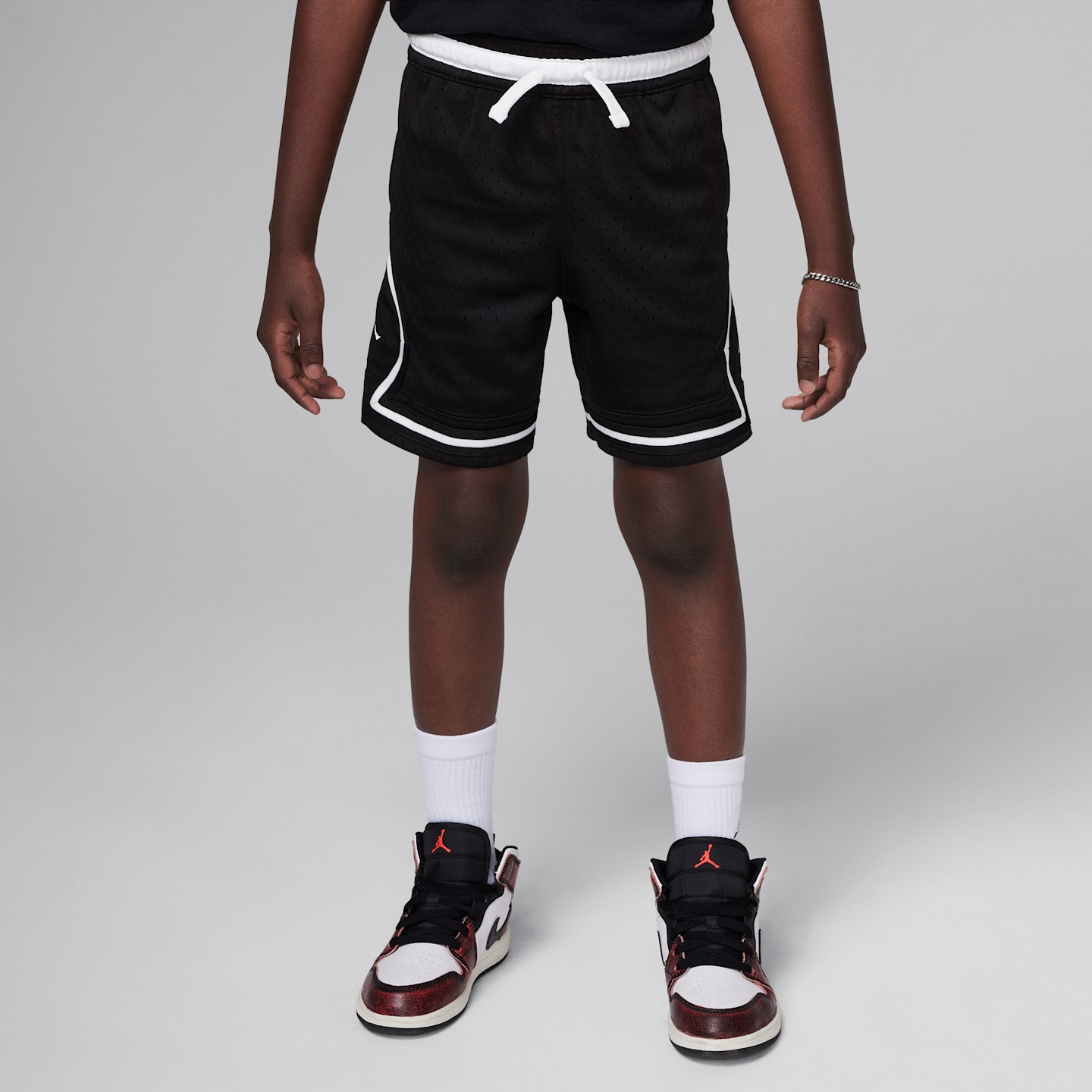 Детские шорты Jordan Little Kids' Dri-FIT Sport Diamond Shorts — фото 1