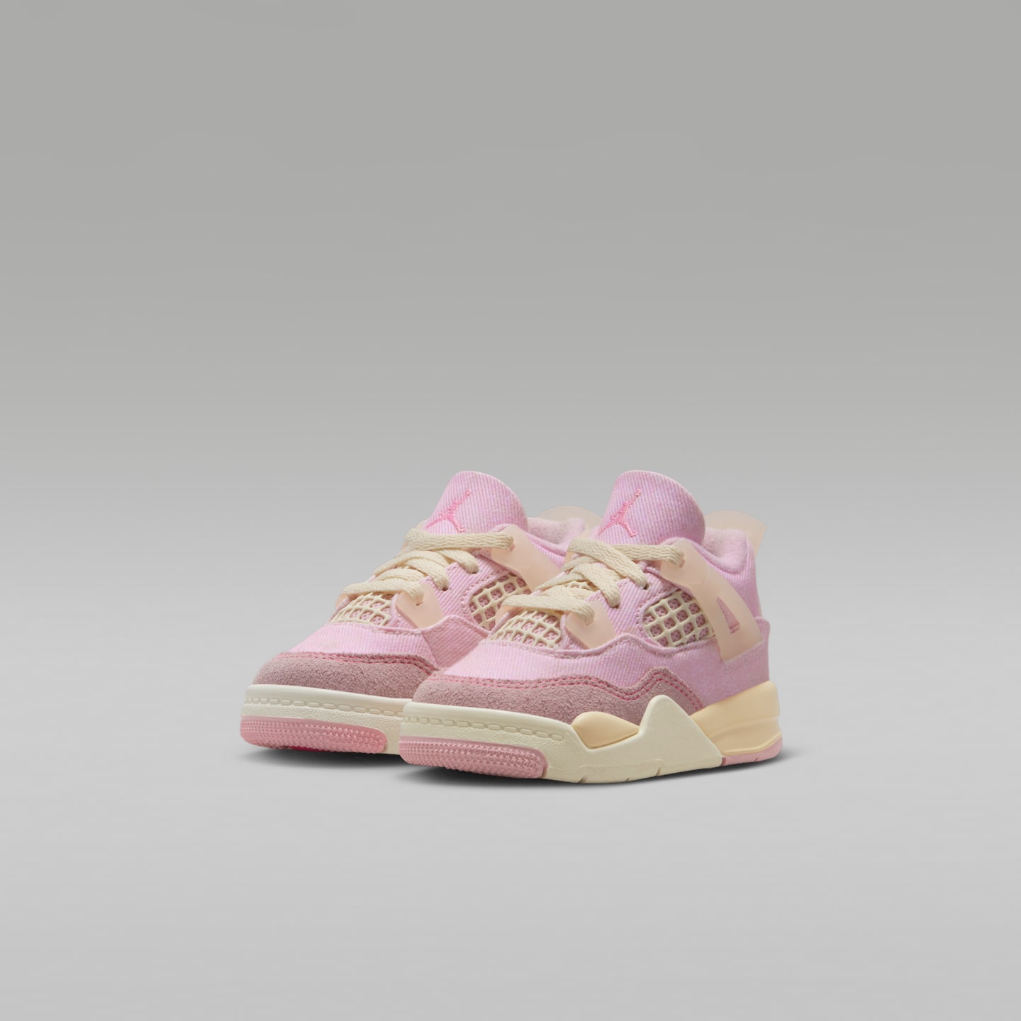 Детские кроссовки Jordan 4 Retro "Pearl Pink and Iced Carmine" Baby/Toddler Shoes — фото 5