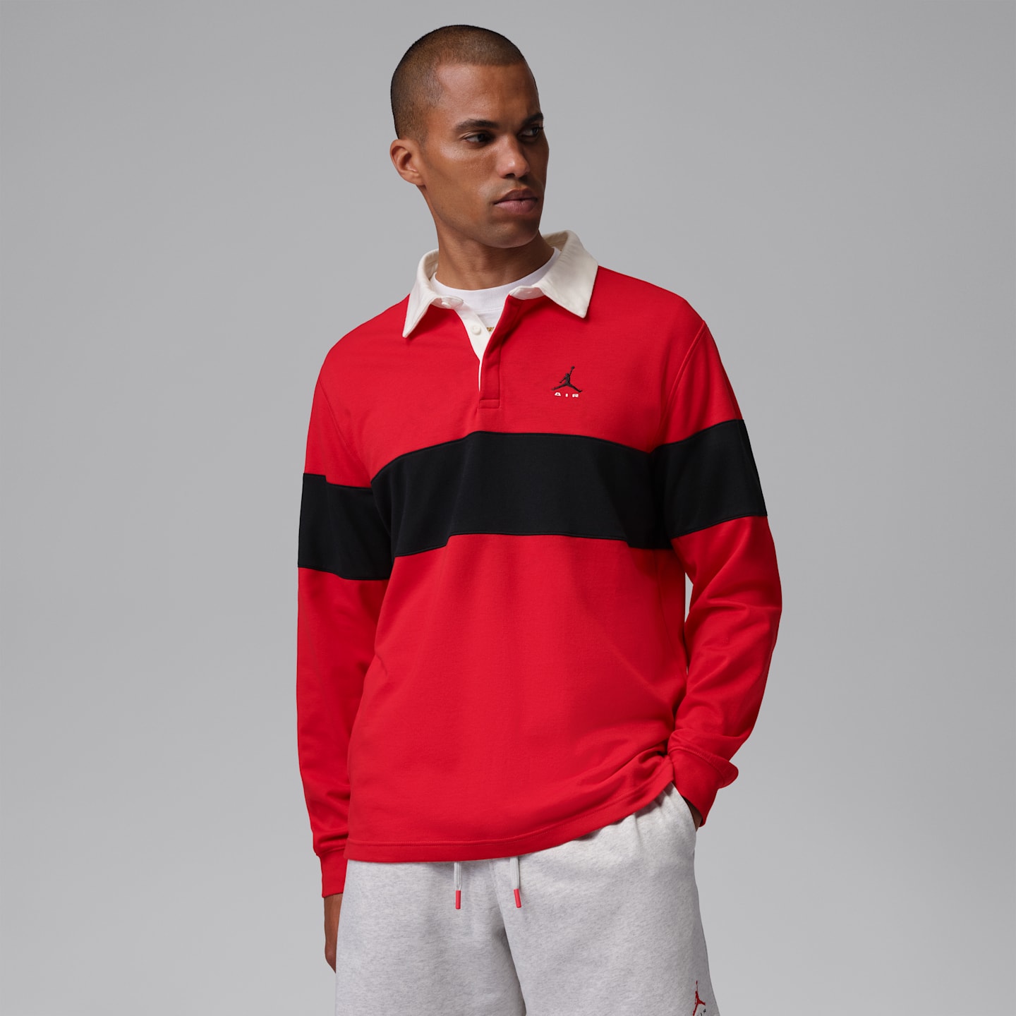 Мужские топы Jordan Brooklyn Men's Long-Sleeve Polo — фото 1