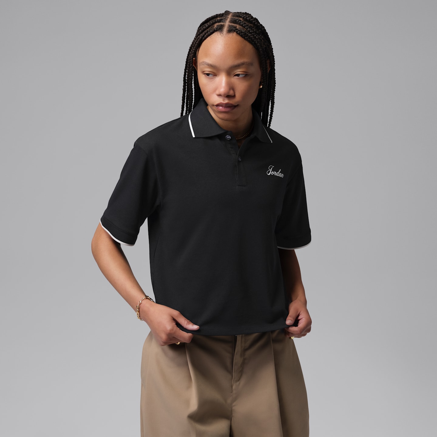 Женские топы Jordan Sport Women's Dri-FIT Short-Sleeve Polo