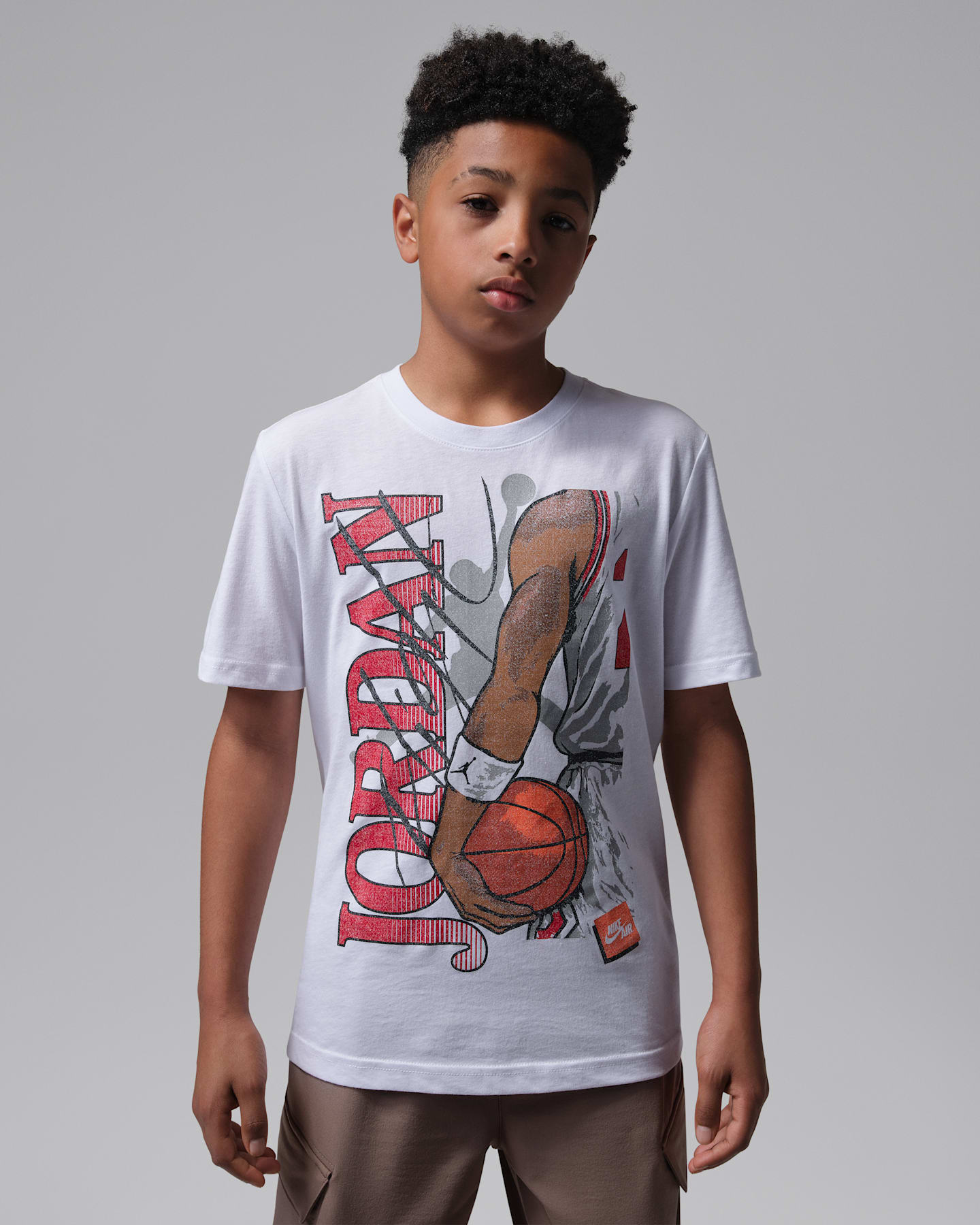 Детские футболки Jordan Big Kids' Jumpman Hip Rest T-Shirt — фото 7