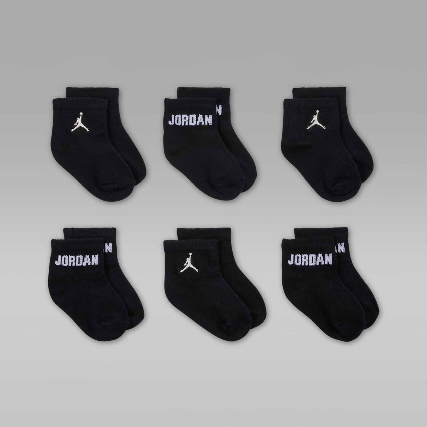 Детские носки Jordan Everyday Essentials Baby /Toddler Ankle Socks (6 Pairs) — фото 2