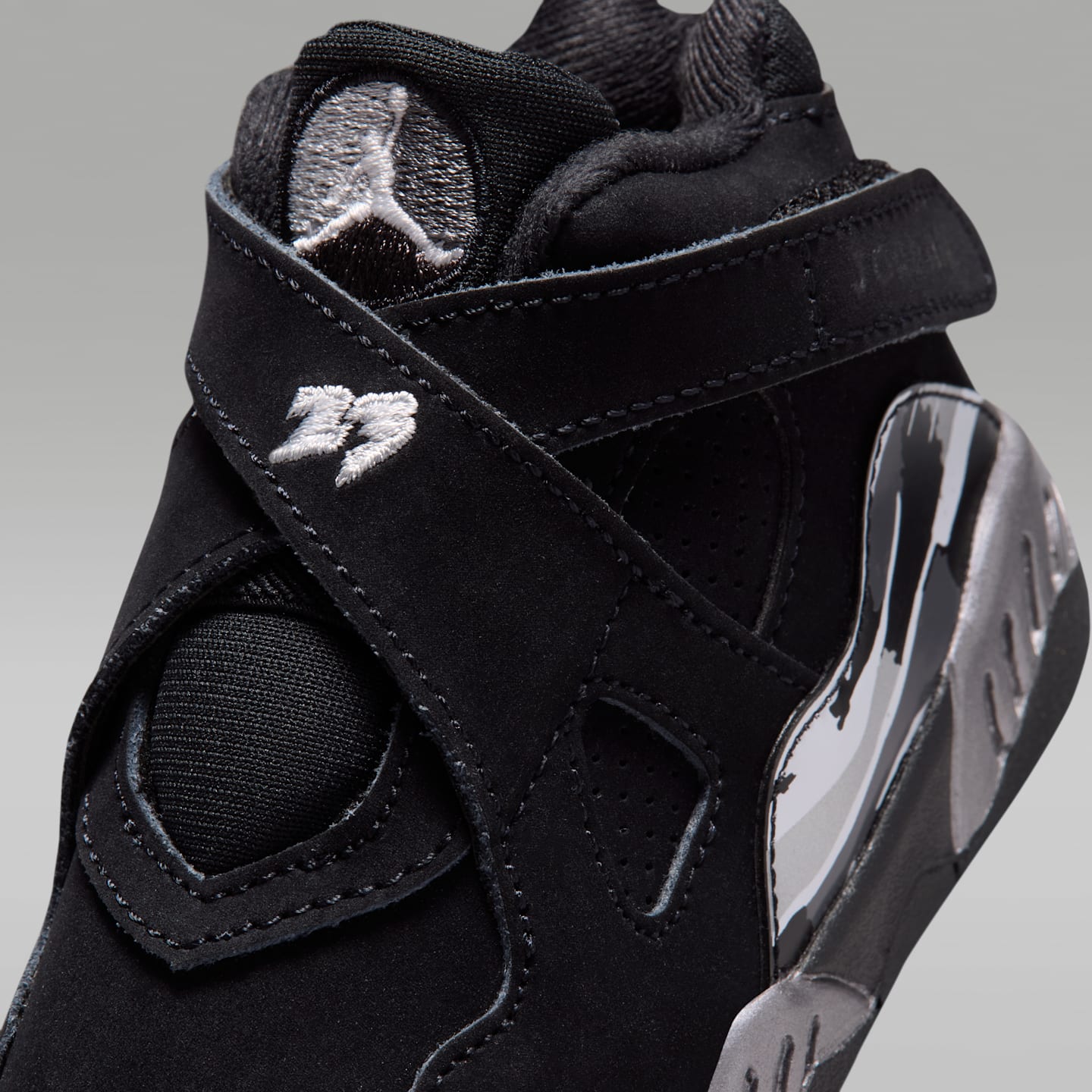 Детские кроссовки Jordan 8 Retro "Chrome" Baby/Toddler Shoes — фото 7