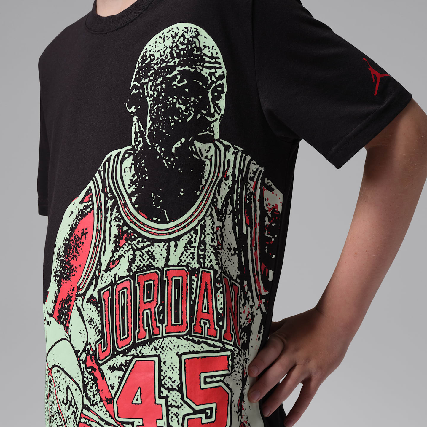Детские футболки Jordan Big Kids' 45 Drive T-Shirt — фото 4