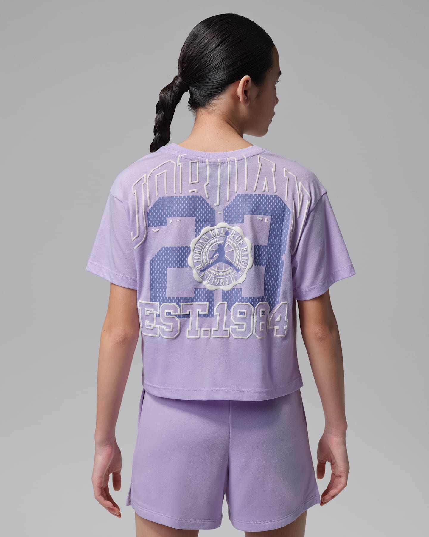Детские футболки Jordan Big Kids' Secret Garden Collegiate T-Shirt — фото 7