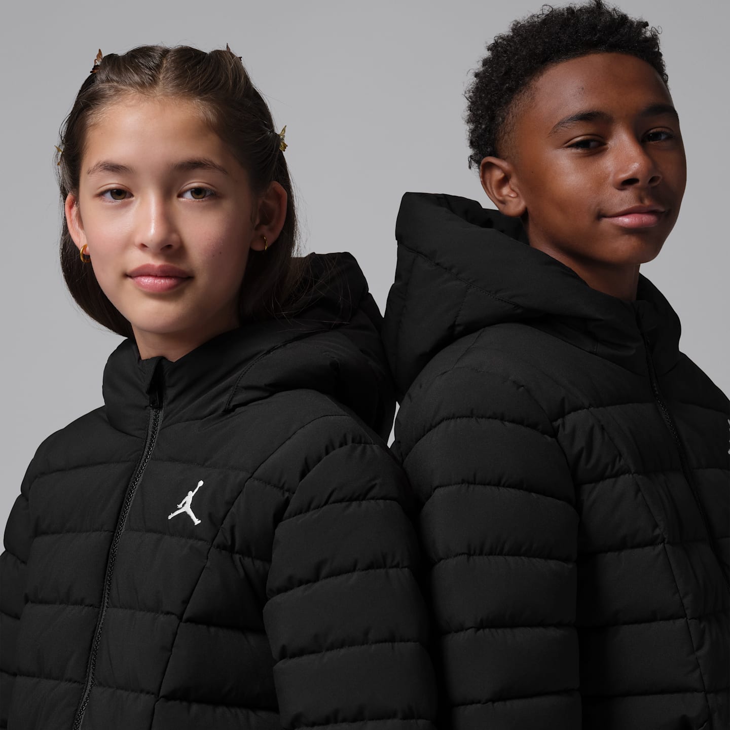 Детские куртки Jordan Big Kids' Midweight Active Puffer Jacket — фото 3