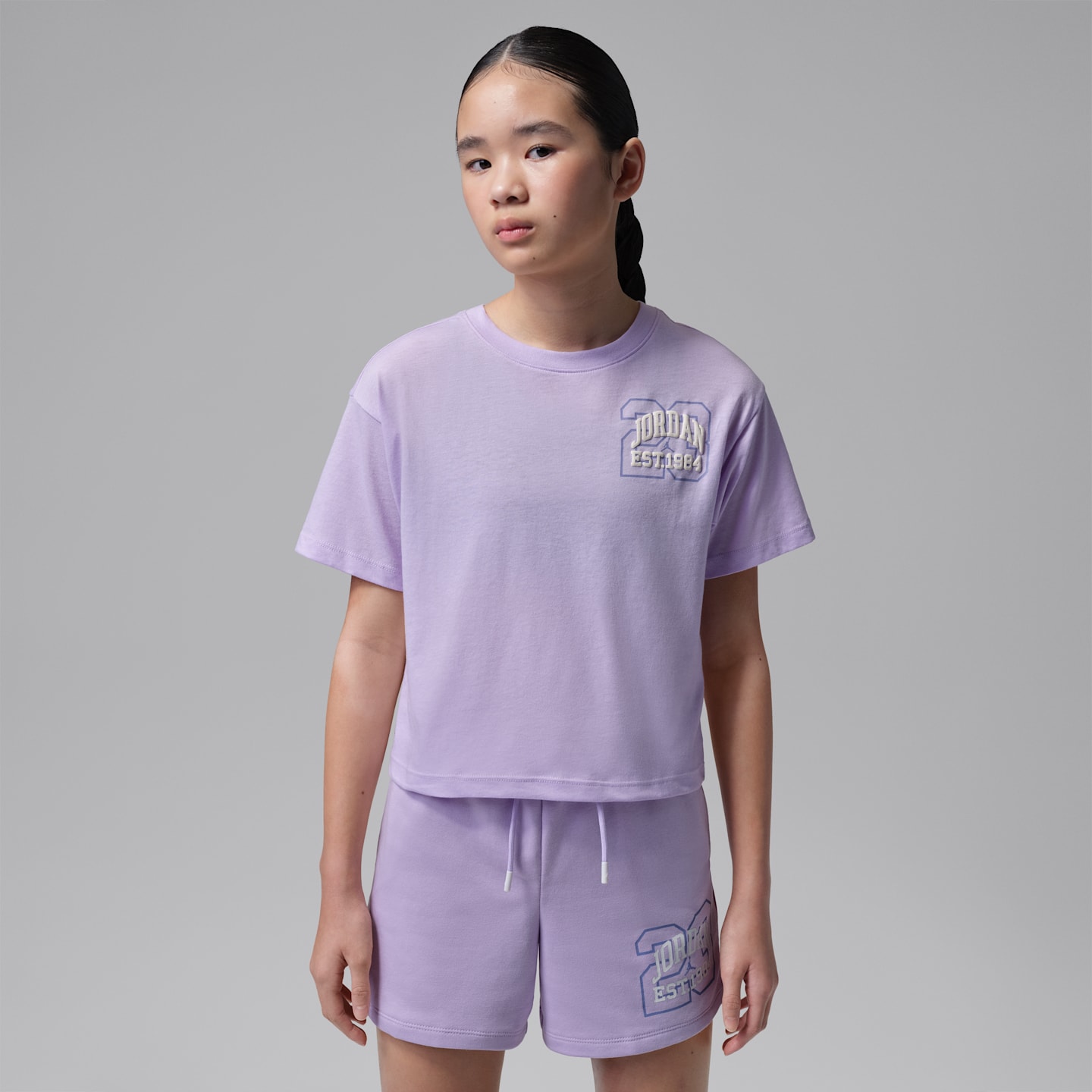 Детские футболки Jordan Big Kids' Secret Garden Collegiate T-Shirt — фото 2
