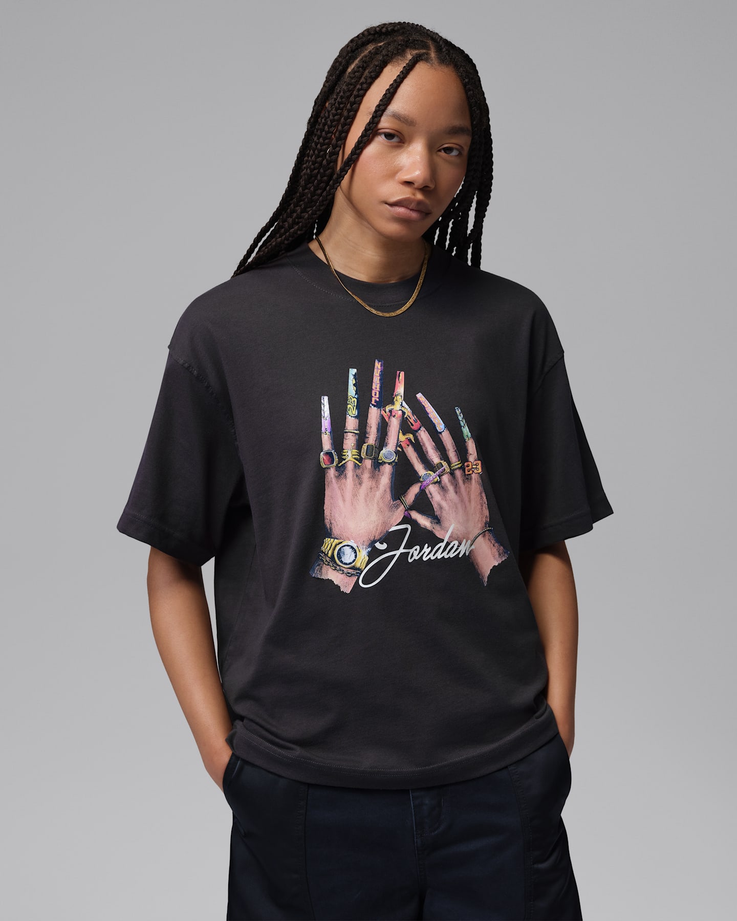 Женские футболки Jordan Women's Graphic Girlfriend T-Shirt — фото 7