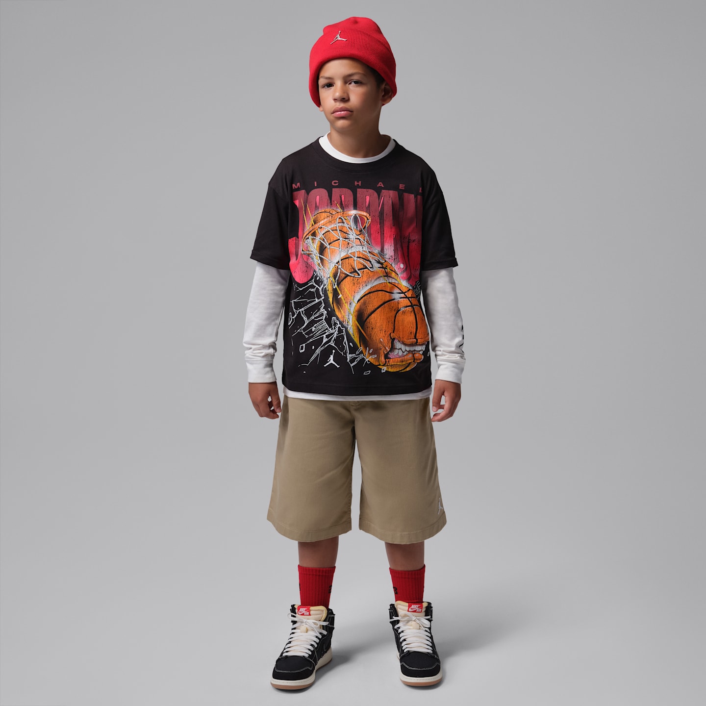 Детские футболки Jordan Big Kids' Monster Ball T-Shirt — фото 5