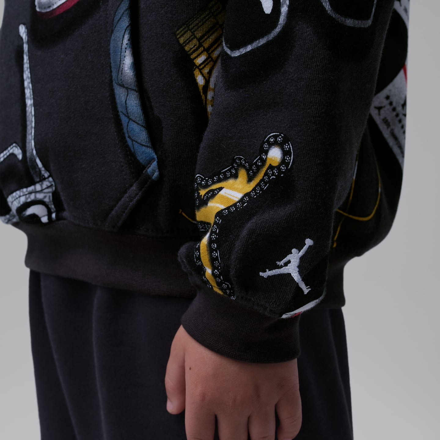Детские худи Jordan Little Kids' Mike's Flight Kit Pullover — фото 5
