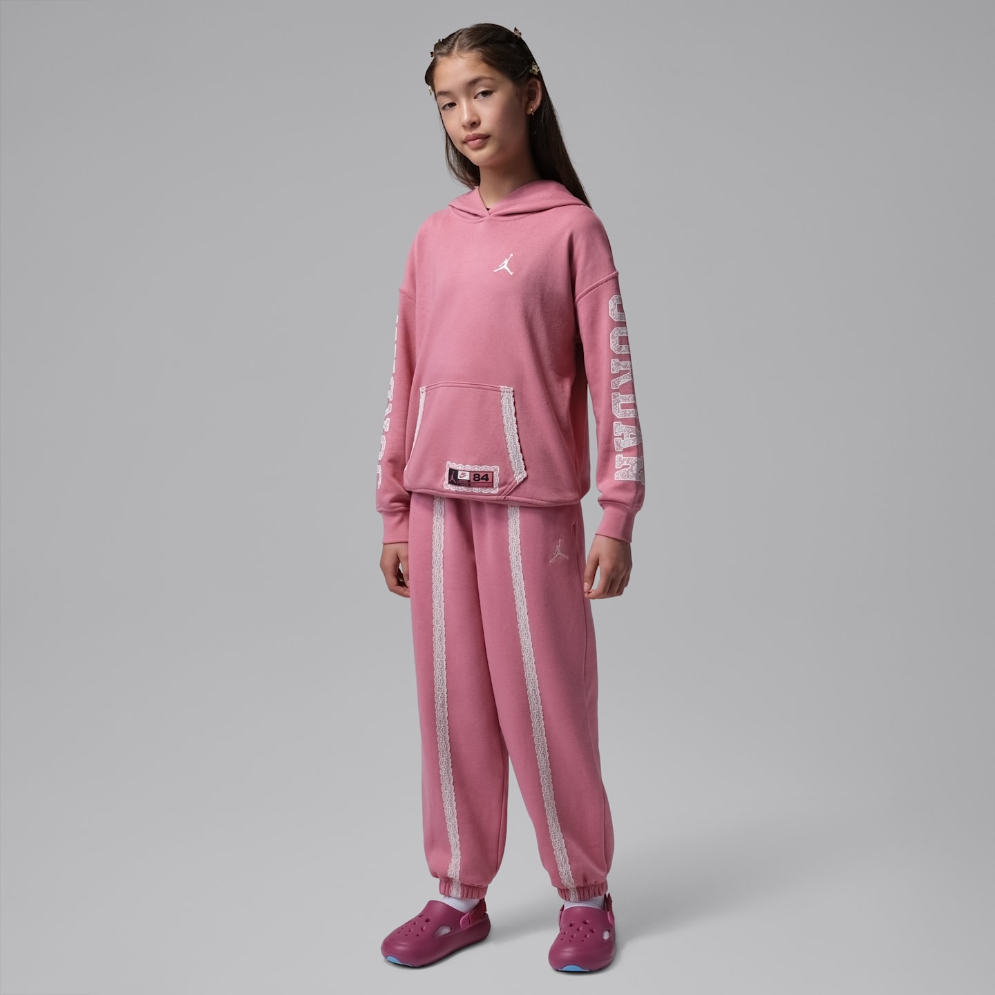 Детские брюки Jordan Big Kids' Fleece Pants — фото 6