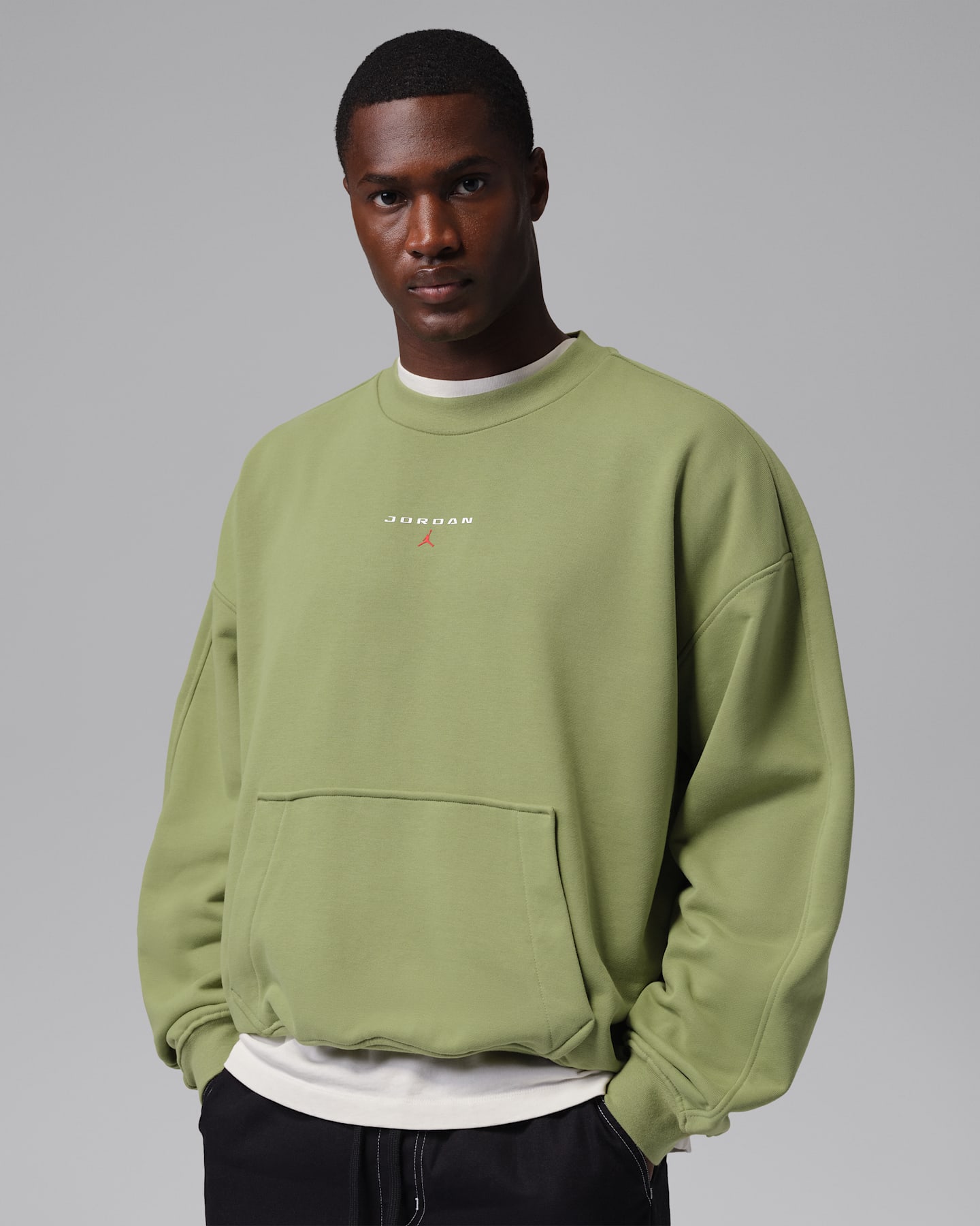 Мужские худи Jordan Flight Fleece Men's Crew-Neck Sweatshirt — фото 9