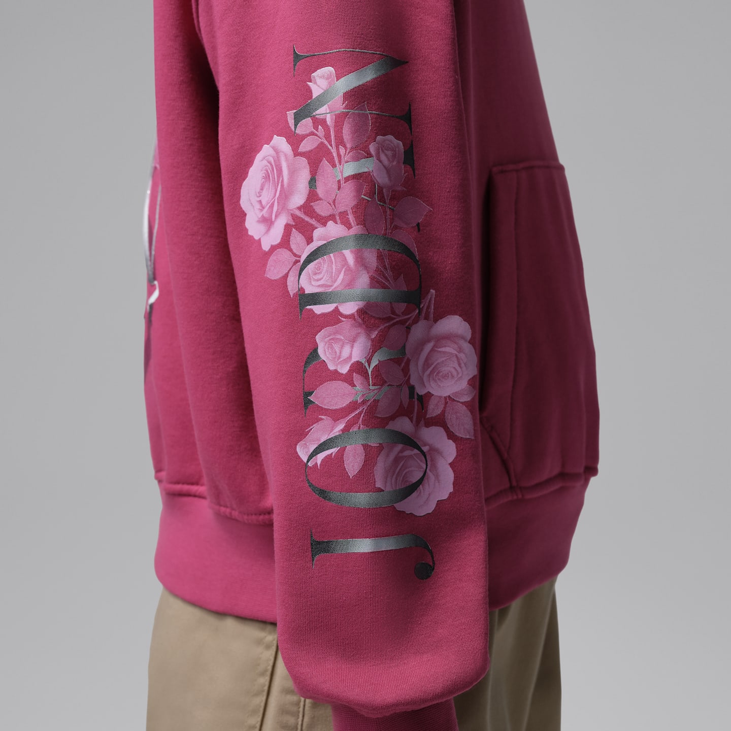 Детские худи Jordan Big Kids' Jumpman Floral Stack — фото 7
