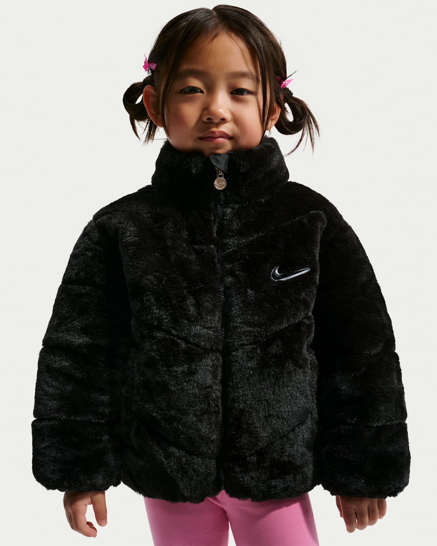 Детские куртки Nike Toddler Quilted Faux Fur Jacket — фото 8