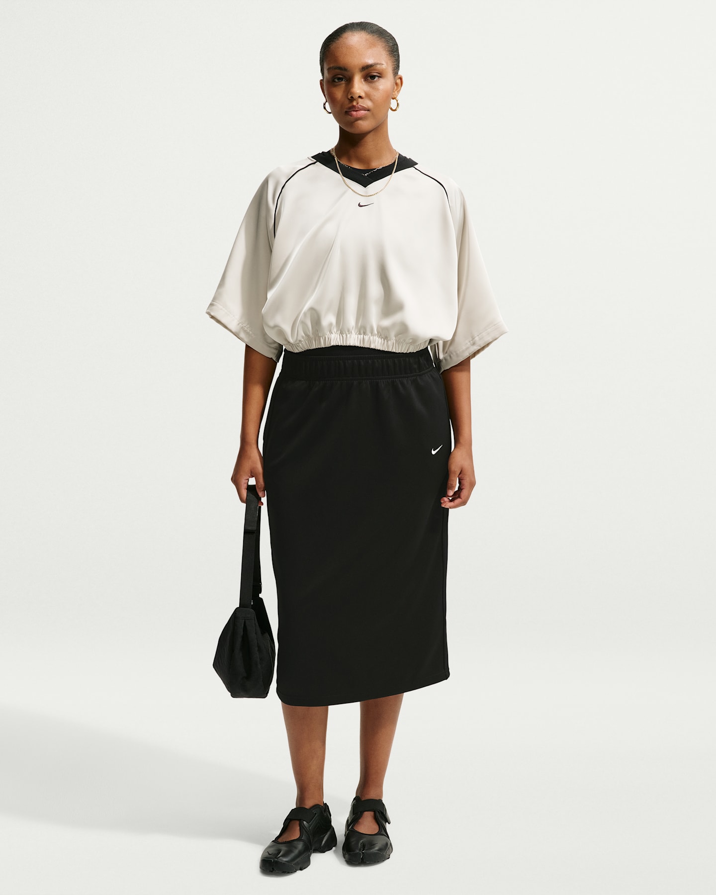 Женские юбки Nike Sportswear Women's Loose Midi Track Skirt — фото 6