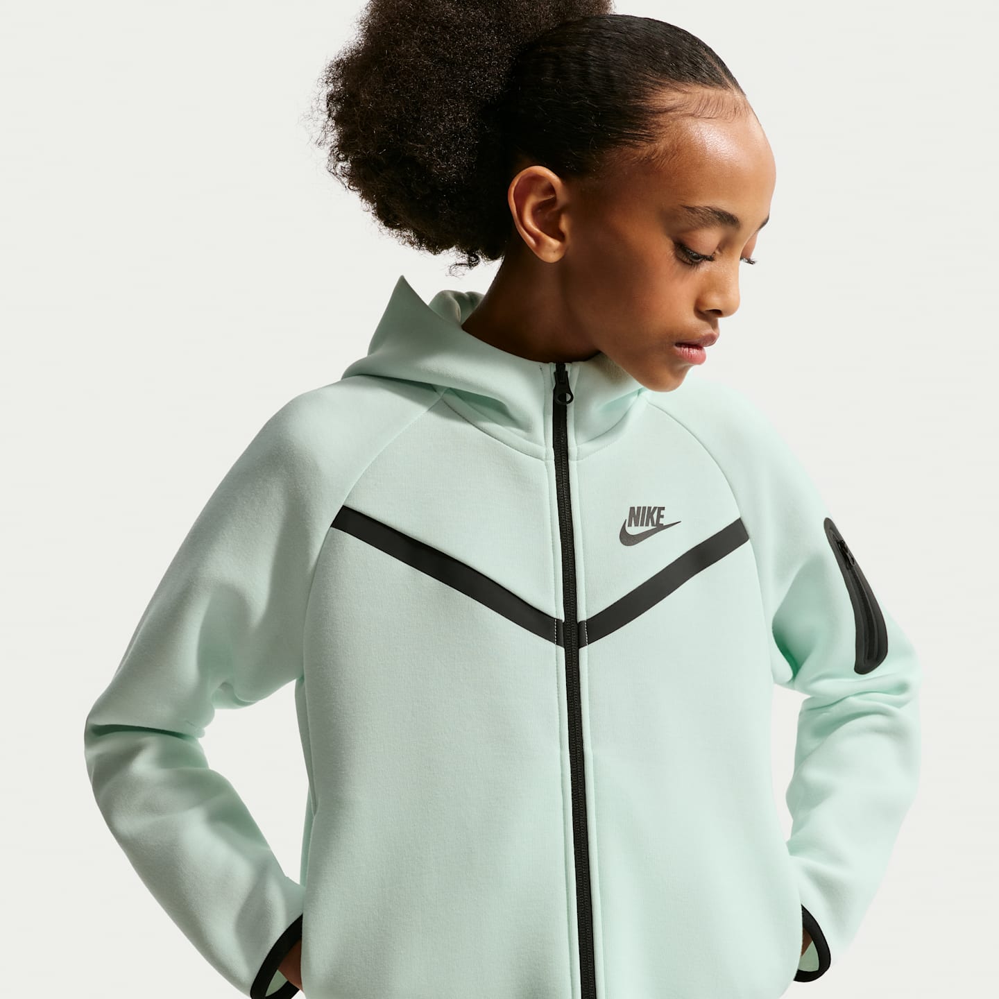 Детские худи Nike Sportswear Tech Fleece Girls' Full-Zip — фото 1