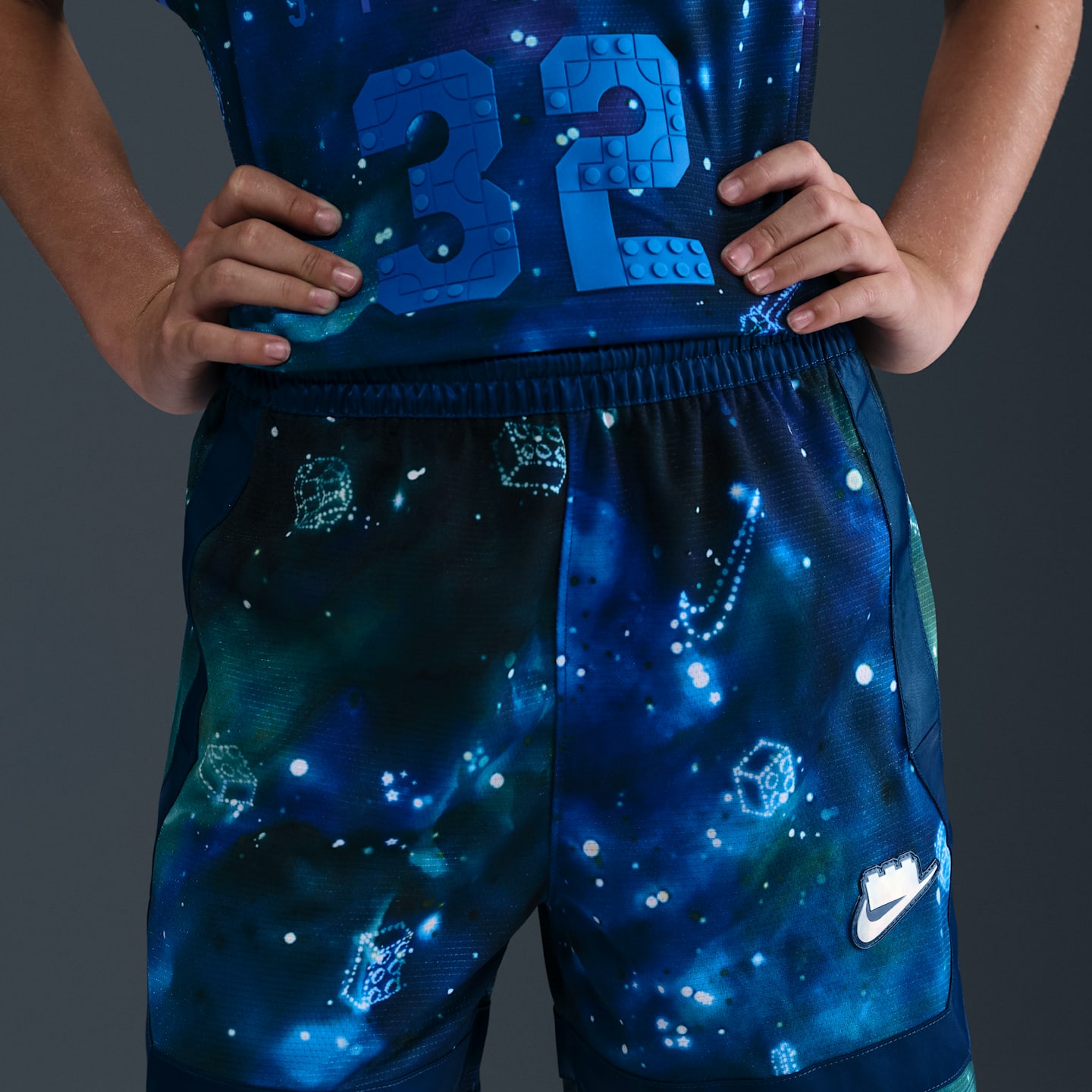 Детские шорты Nike x LEGO® Collection Big Kids' Dri-FIT Crossover Shorts — фото 3