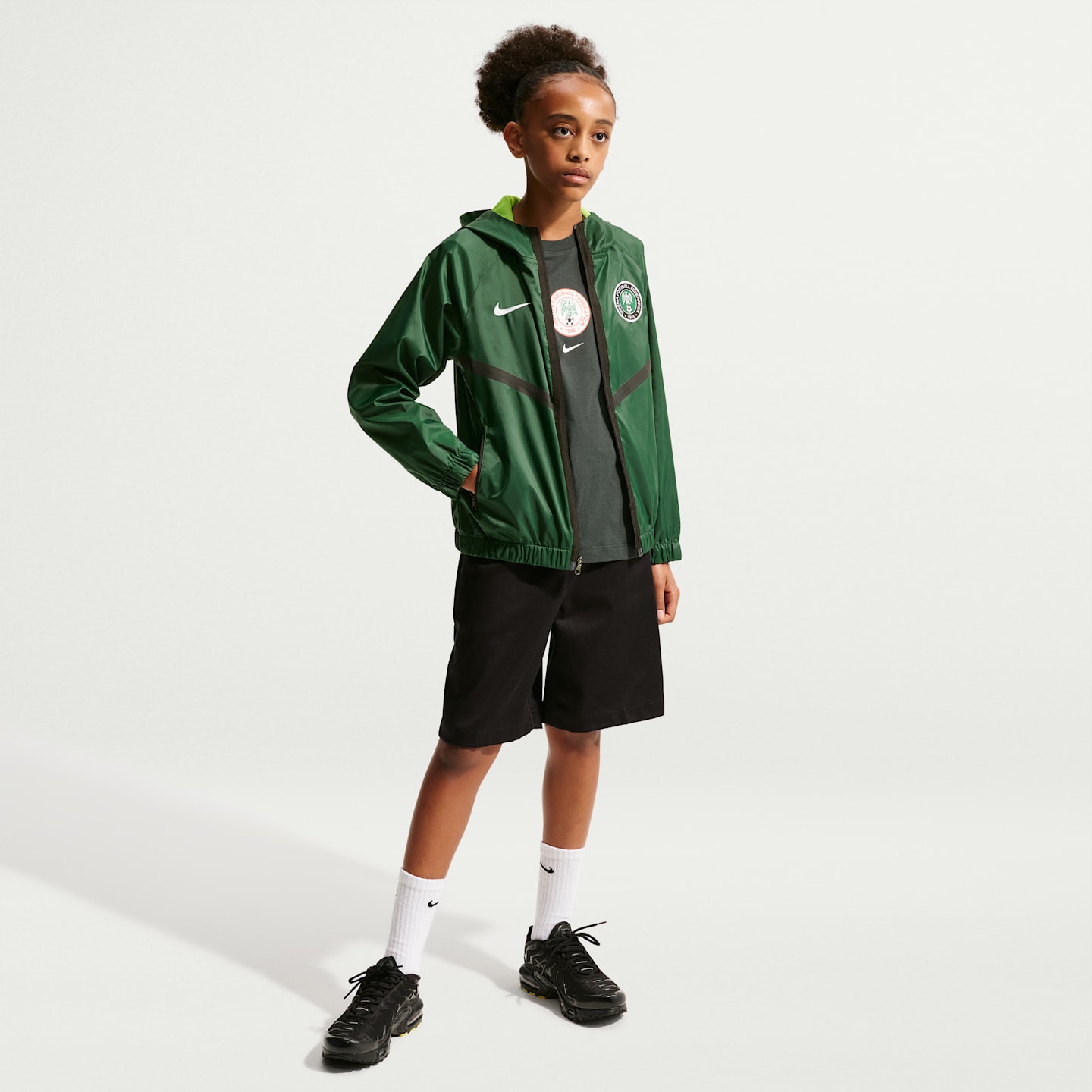 Детские куртки Nike Nigeria Big Kids' Nike Dri-FIT Soccer Anthem Jacket — фото 7