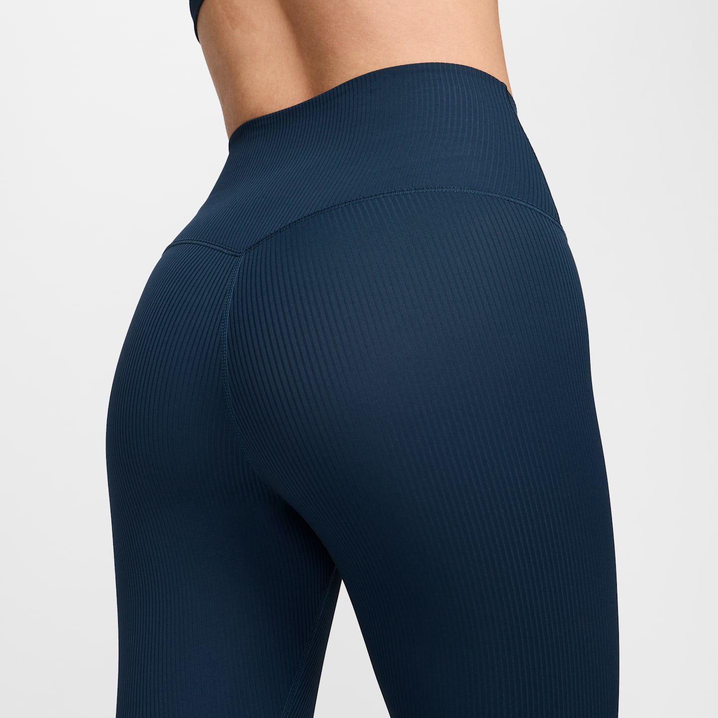 Женские леггинсы Nike Zenvy Rib Women's High-Waisted 7/8 Leggings — фото 7