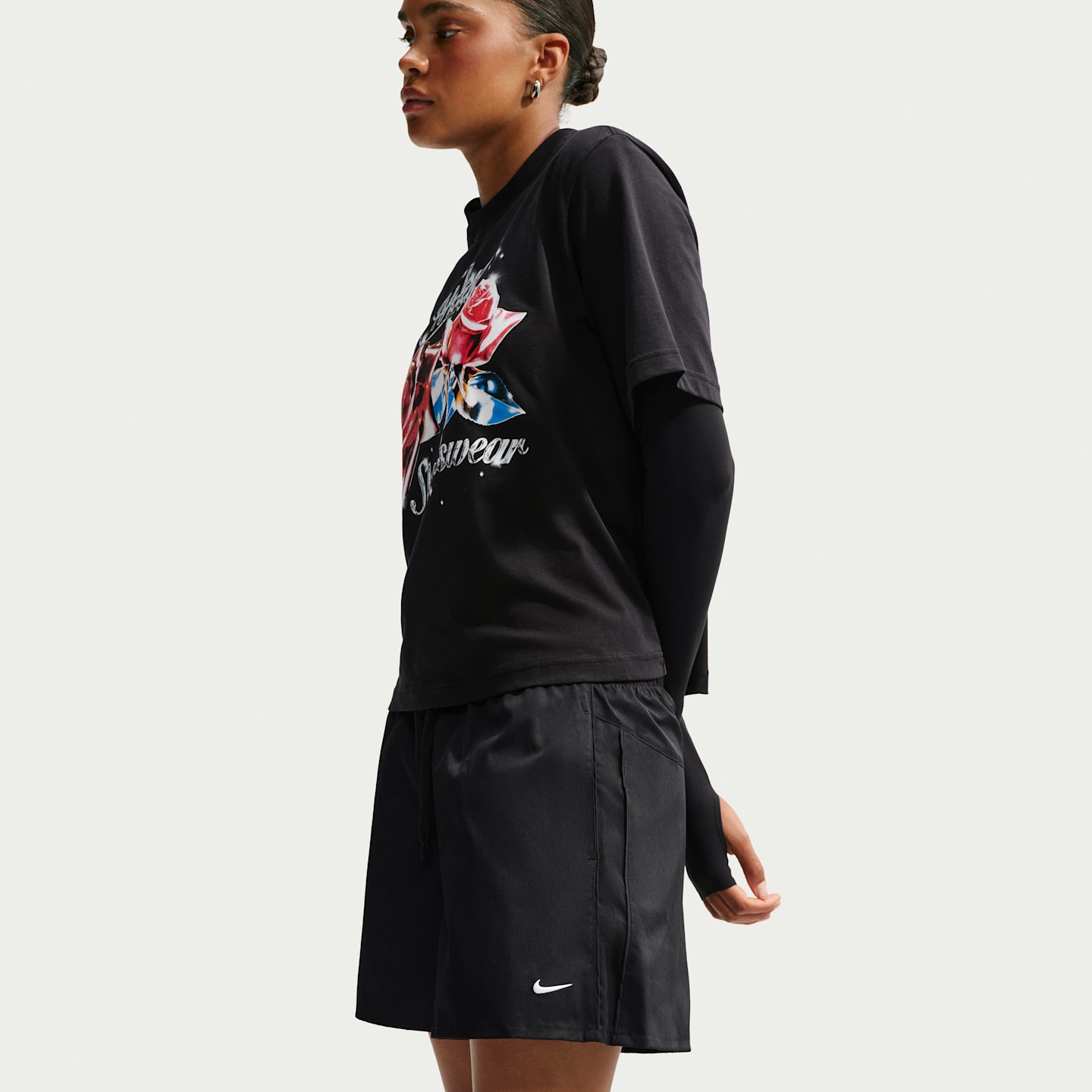 Женские шорты Nike Sportswear Women's Loose Mid-Rise Shorts — фото 4