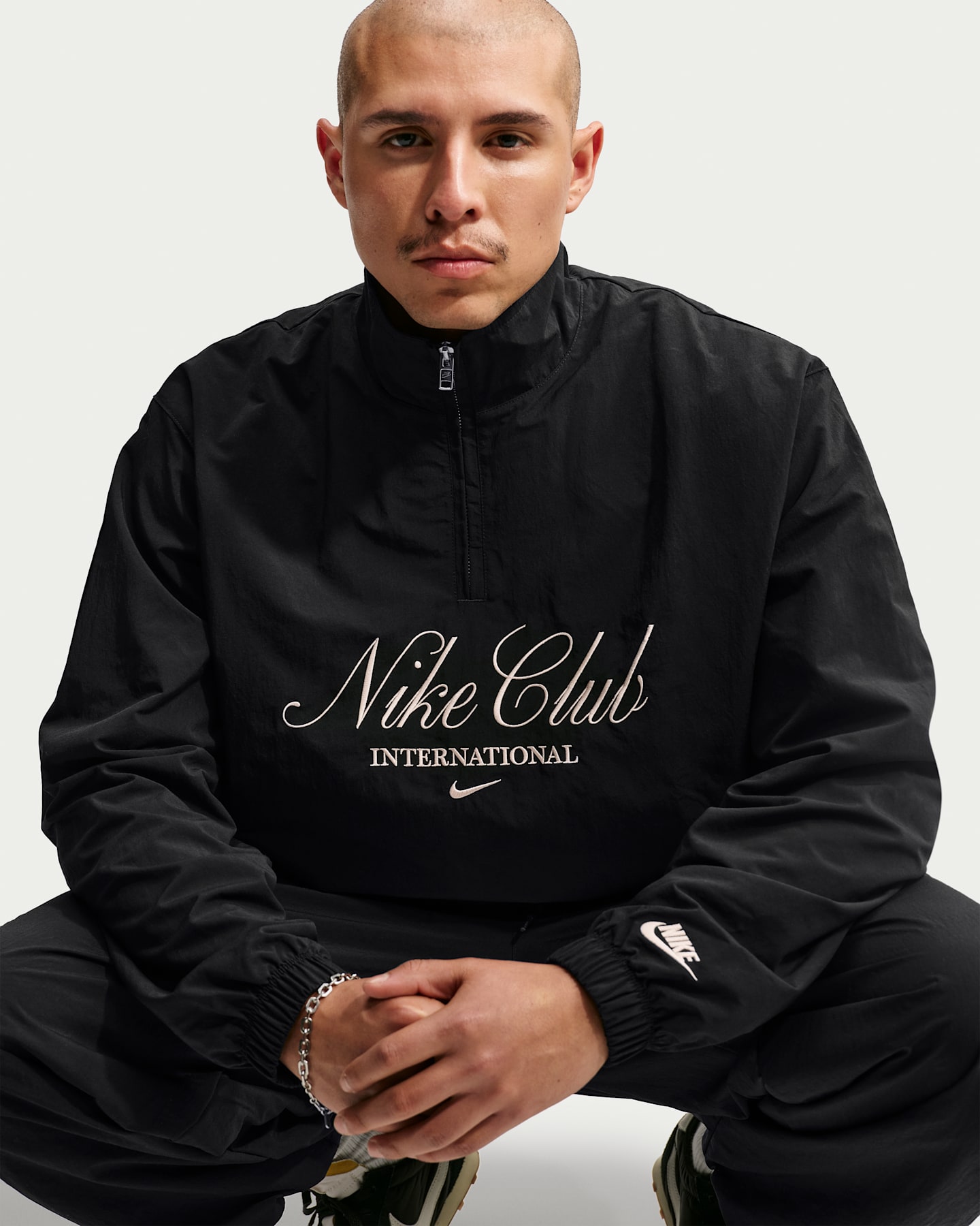 Мужские куртки Nike Sportswear Club Men's 1/2 Zip Jacket — фото 11