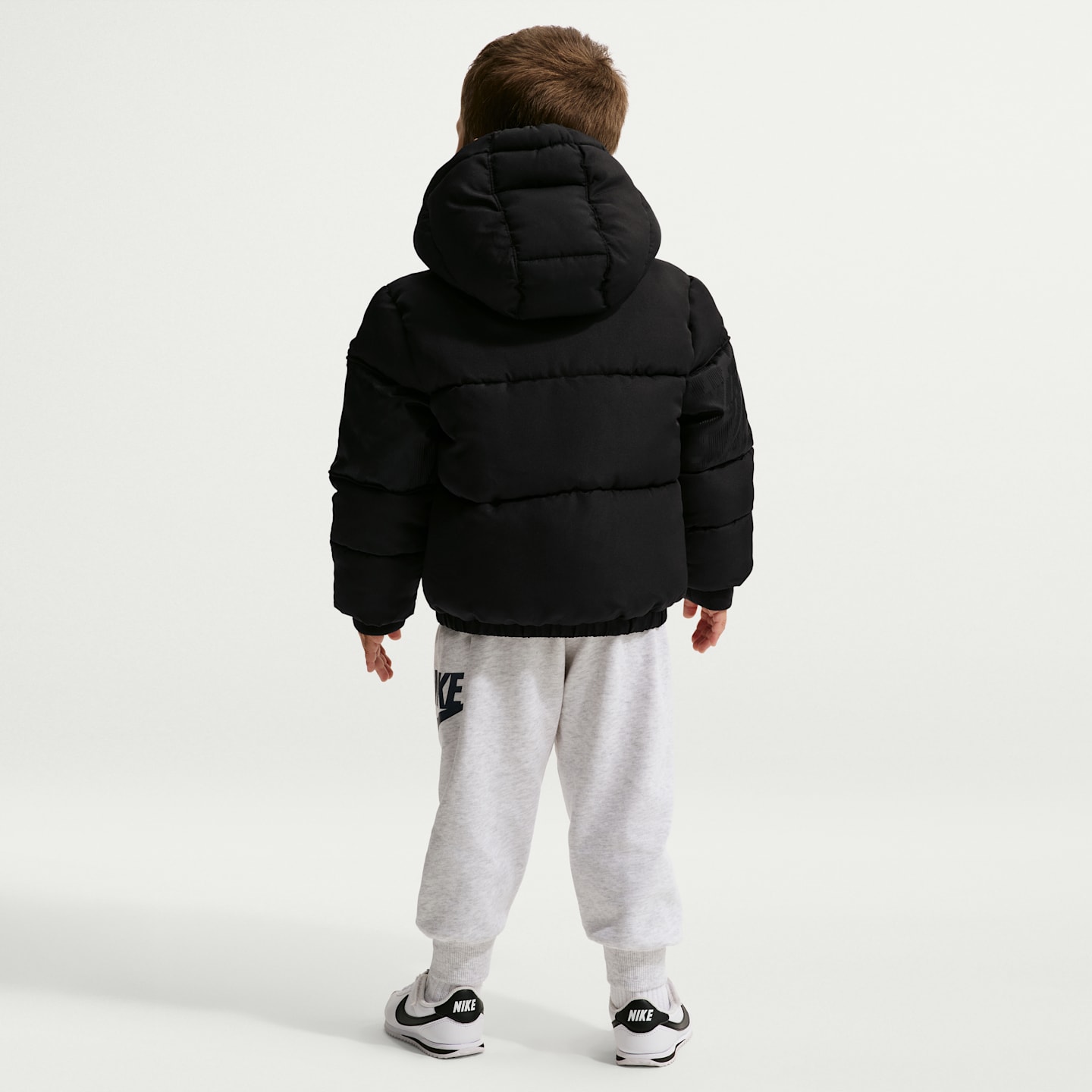 Nike Toddler Jacquard Logo Mixed Media Puffer Jacket — фото 5
