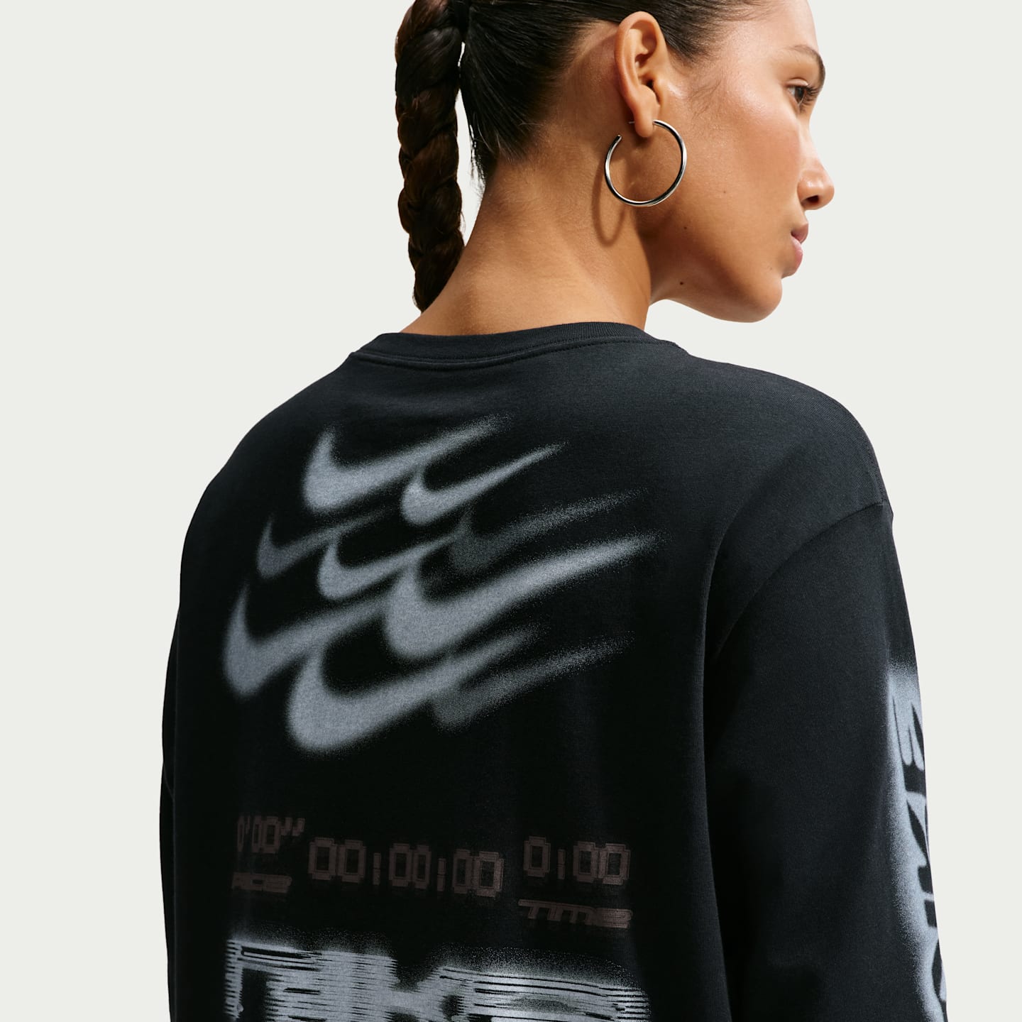 Женские футболки Nike Sportswear Classic Women's Oversized Long-Sleeve T-Shirt — фото 2