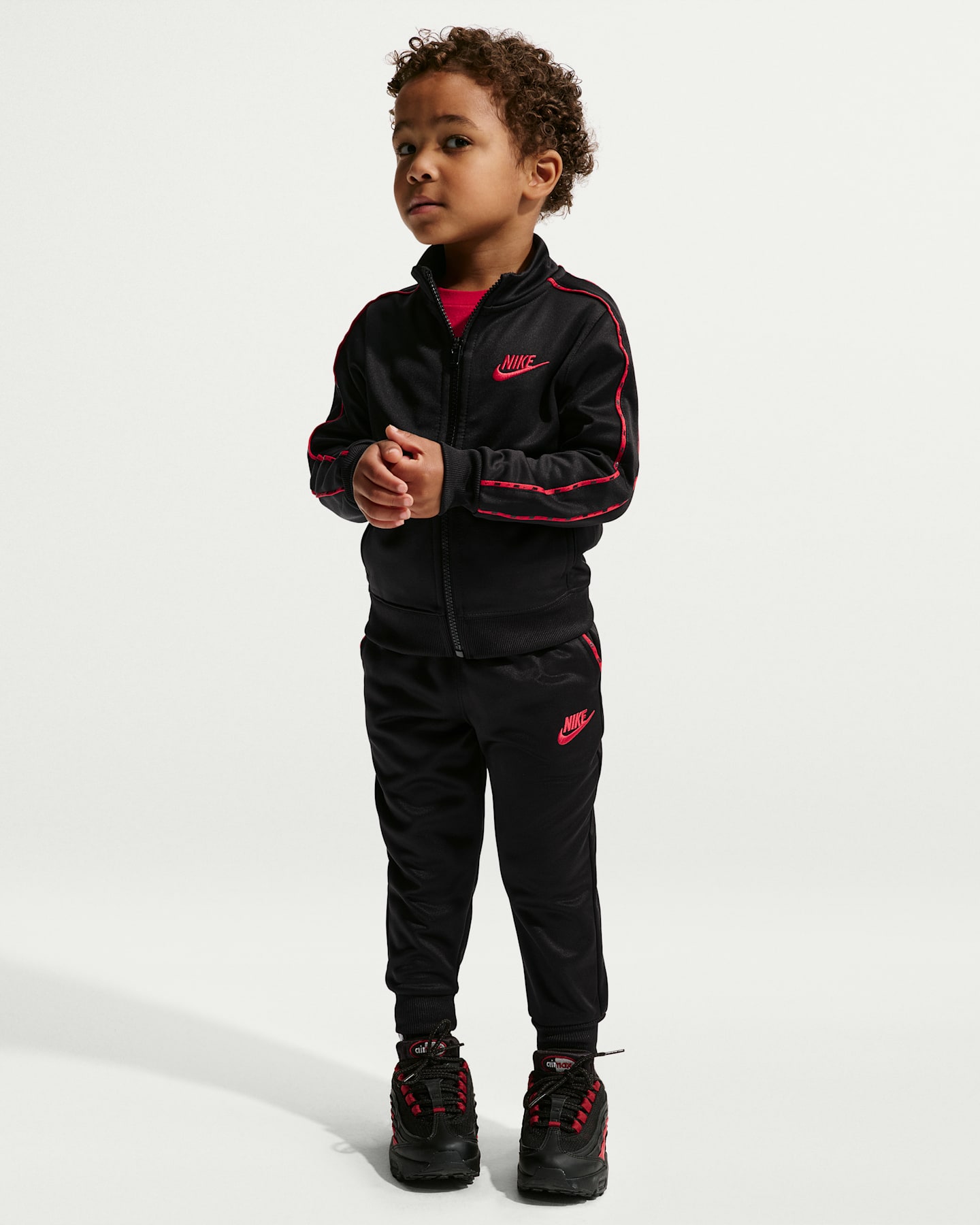 Детские кроссовки Nike Toddler Dri-FIT Lifestyle 2-Piece Full-Zip Propus Piping Set — фото 8
