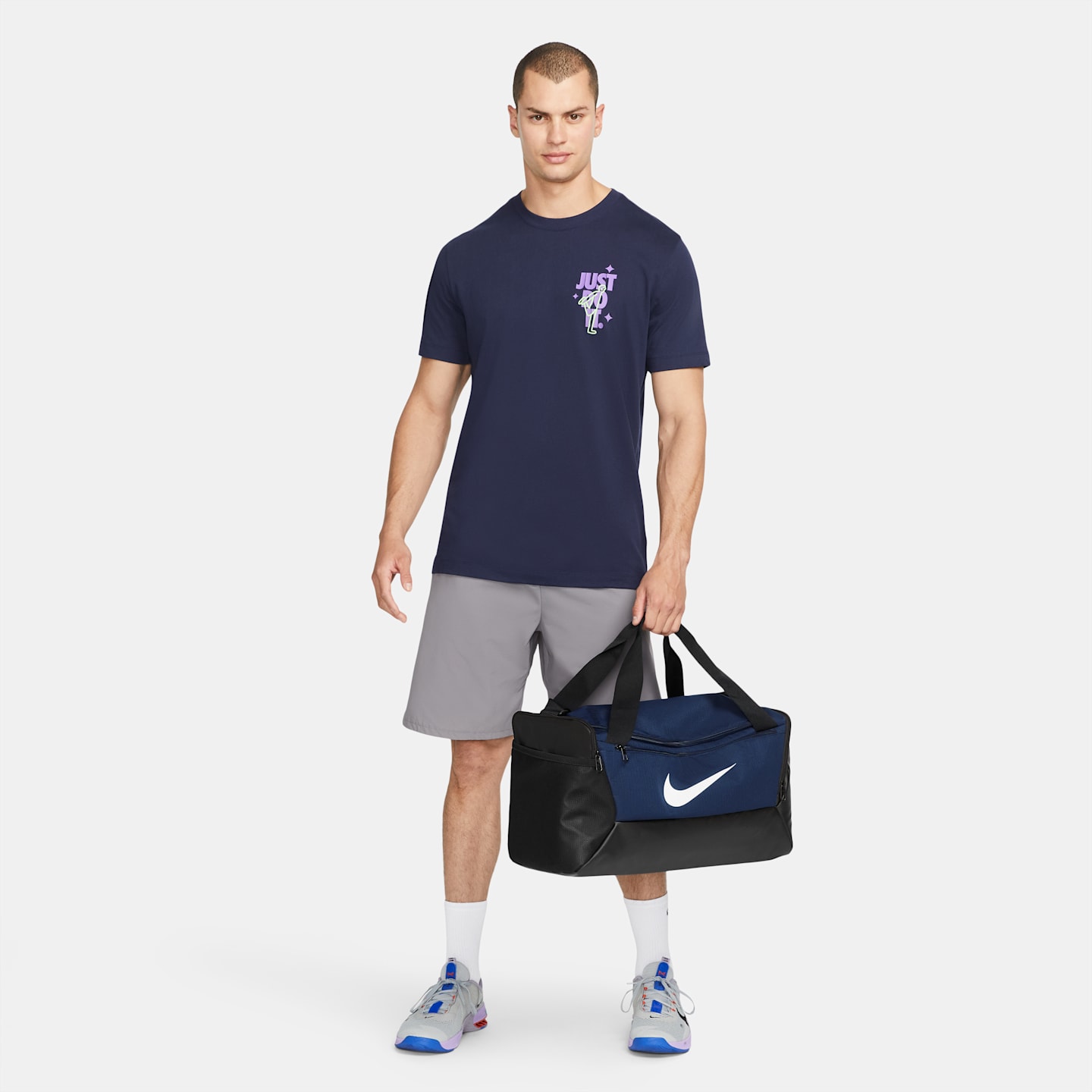 Мужские сумки Nike Brasilia Training Duffel Bag (Small, 41L) — фото 11
