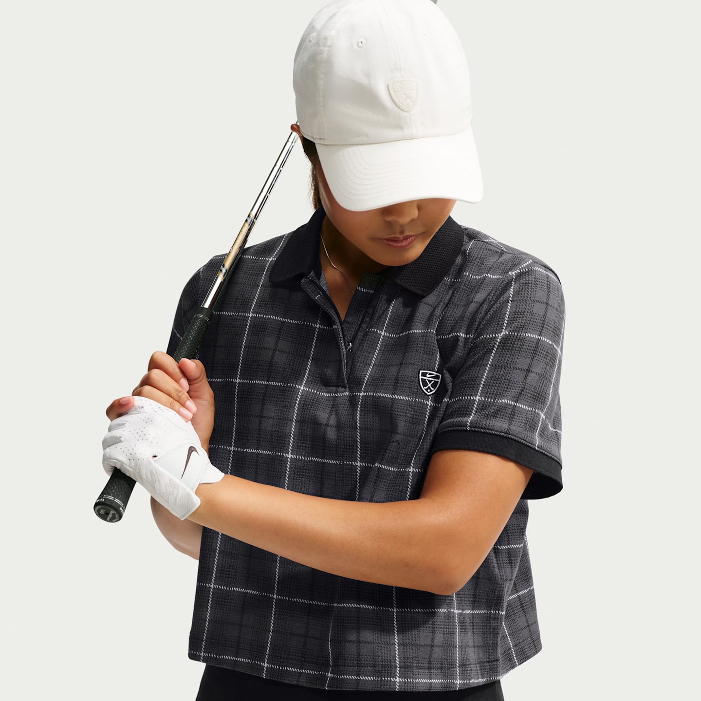 Женские кроссовки Nike Fairway Fresh Women's Dri-FIT Tartan Golf Polo — фото 1