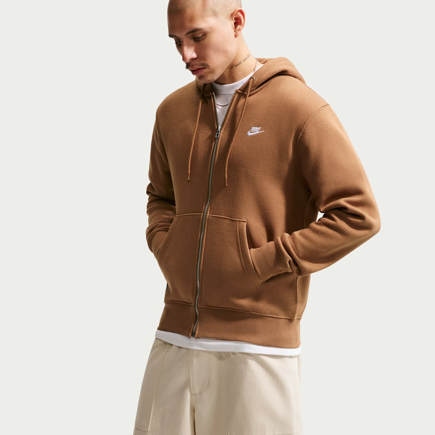 Мужские худи Nike Club Men's Full-Zip Fleece — фото 3