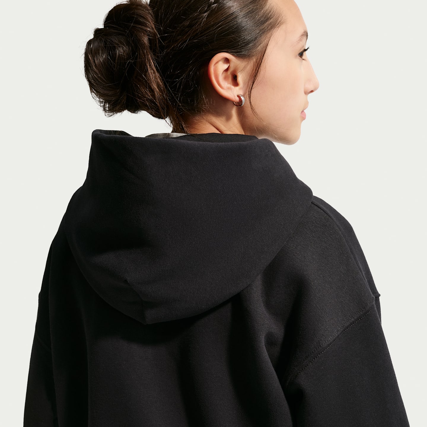 Детские худи Nike Sportswear Studio Fleece Big Kids' (Girls') Oversized Full-Zip — фото 2