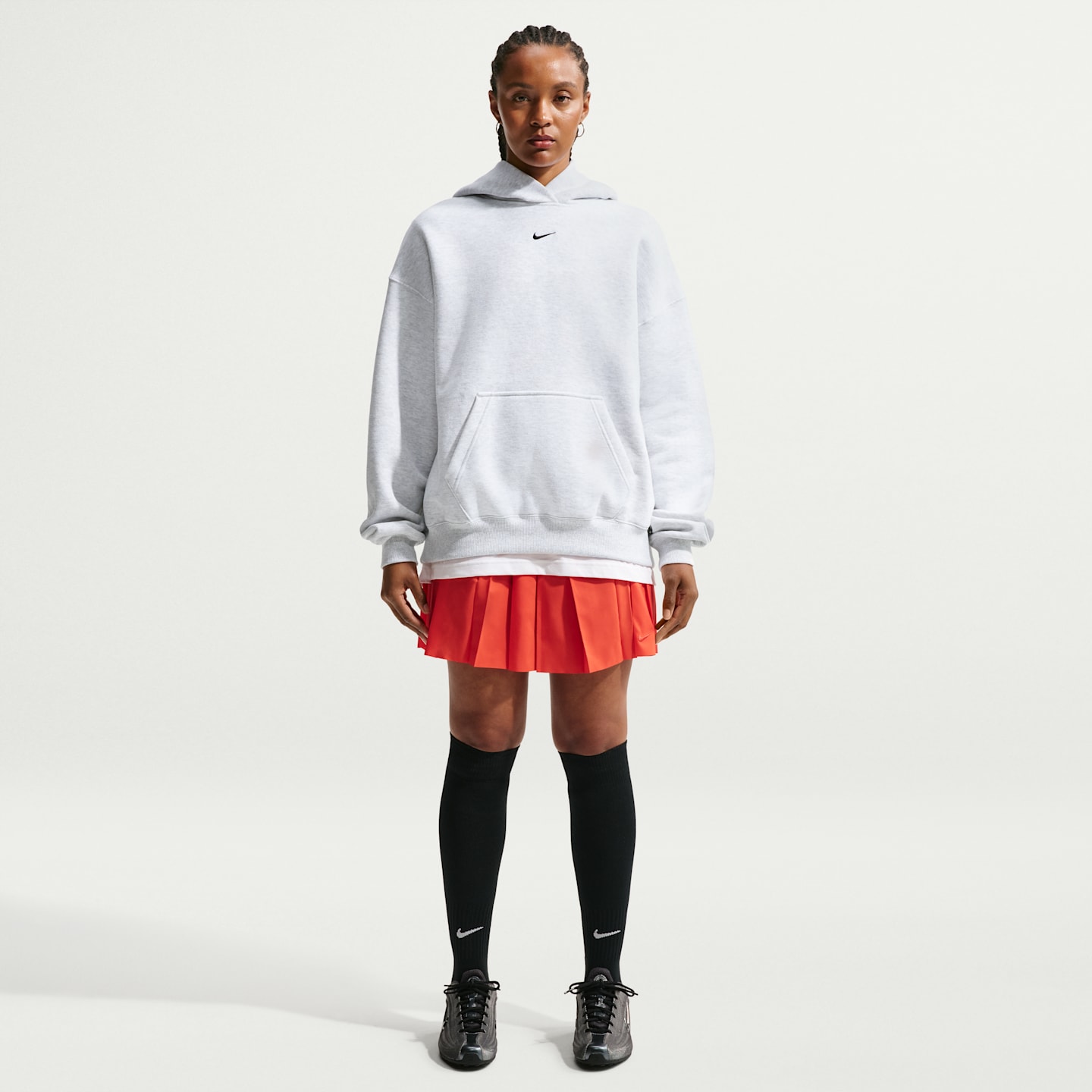 Женские худи Nike Studio Fleece Medium Weight Women's Oversized Pullover — фото 4