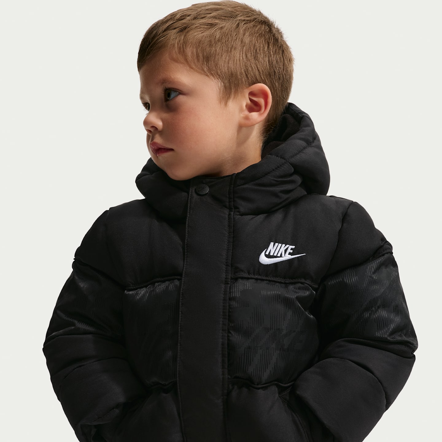 Nike Toddler Jacquard Logo Mixed Media Puffer Jacket — фото 1