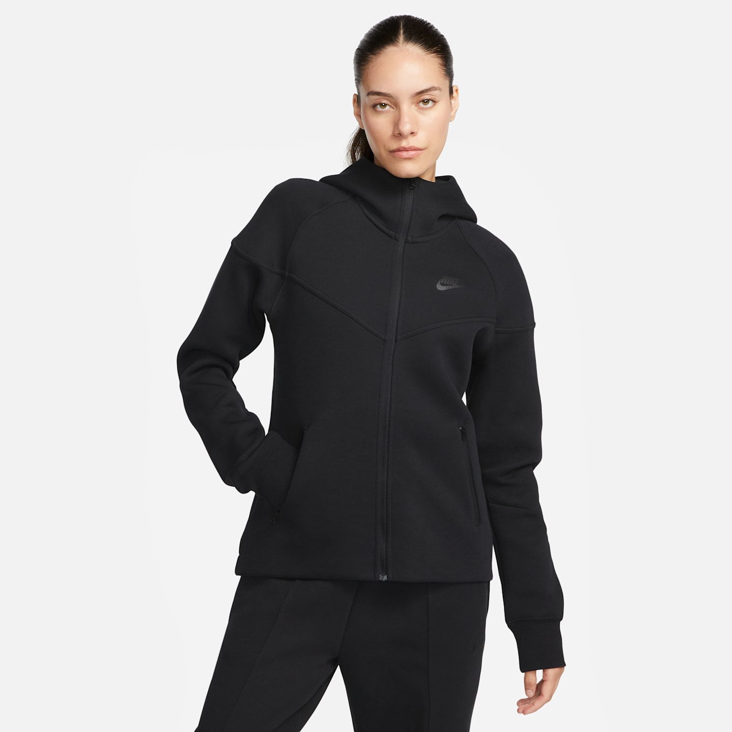 Женские худи Nike Sportswear Tech Fleece Windrunner Women's Full-Zip (Plus Size) — фото 1