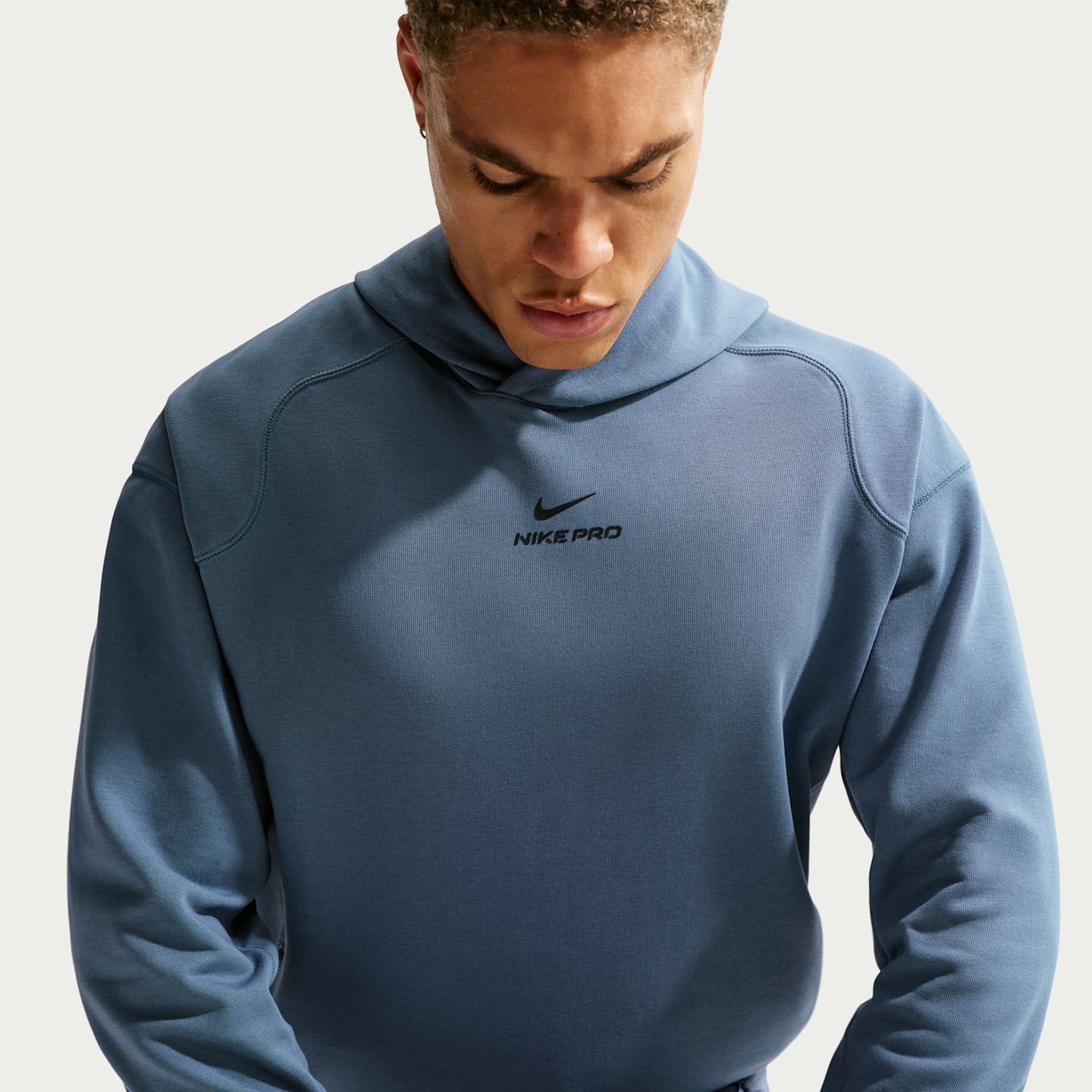 Мужские худи Nike Pro Men's Dri-FIT Mid Layer Training — фото 3