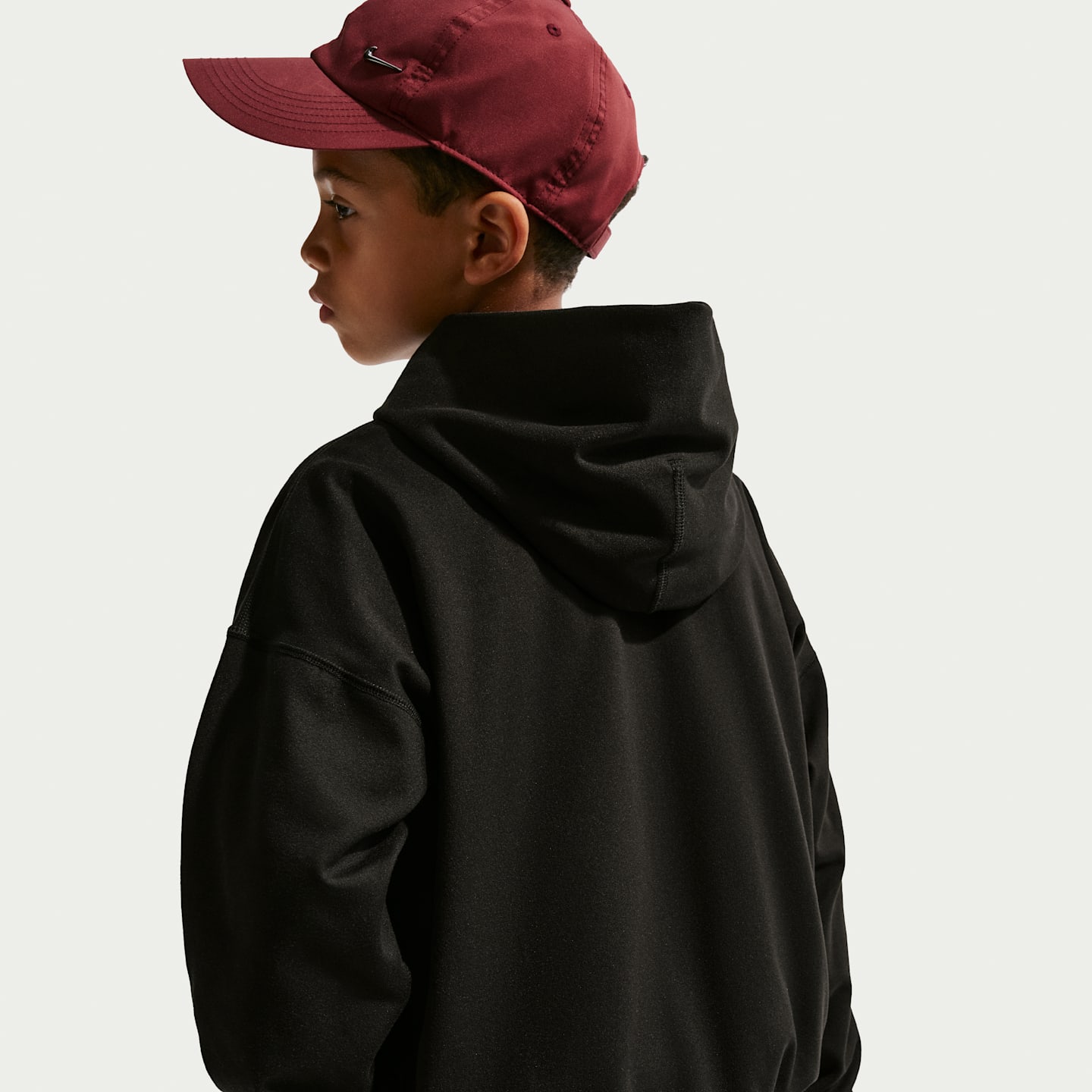 Детские худи Nike Pro Big Kids' (Boys') Dri-FIT Fleece Pullover — фото 2