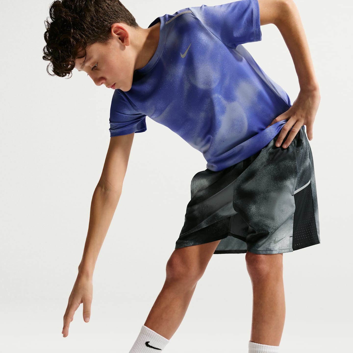 Детские шорты Nike Miler Big Kids' Dri-FIT Shorts — фото 4