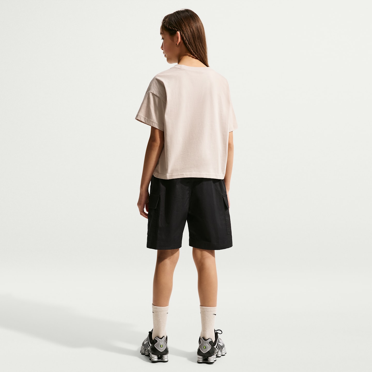 Детские шорты Nike Sportswear Club Big Kids' Woven Cargo Shorts — фото 7