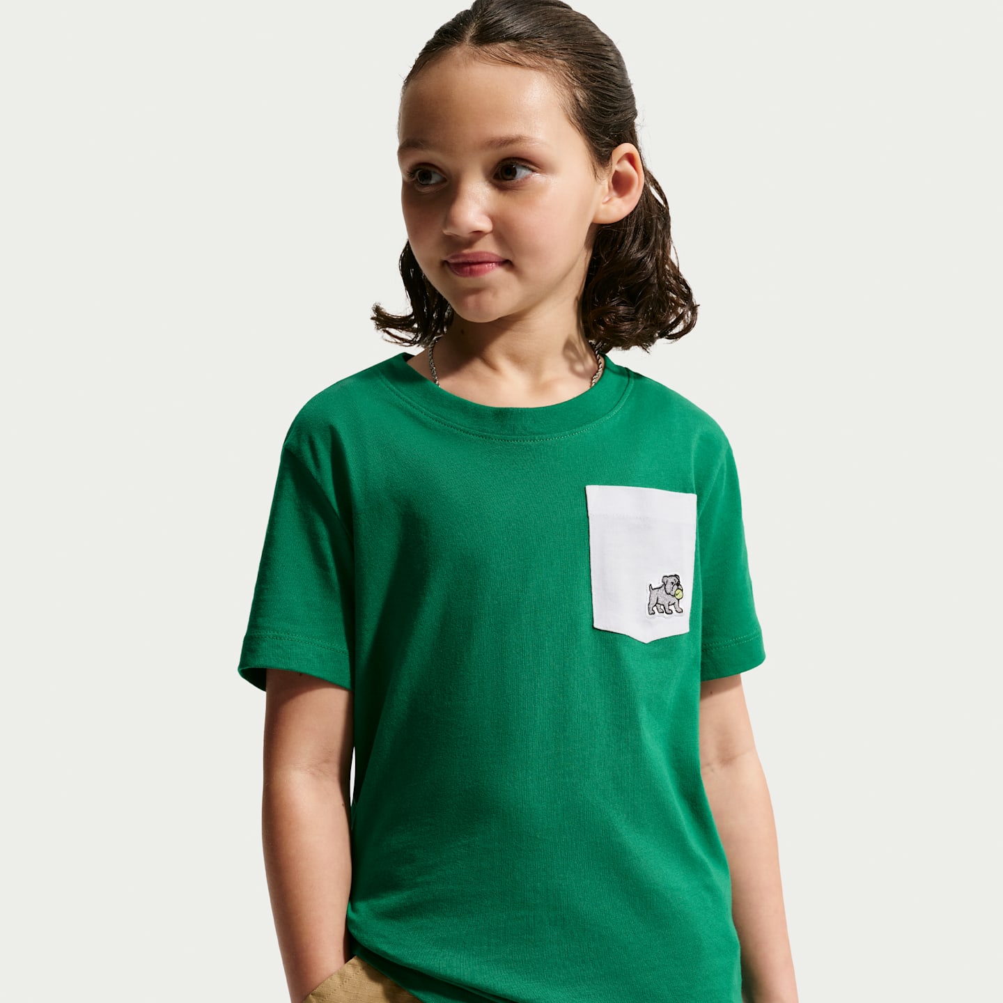 Детские футболки Nike Sportswear Big Kids' Pocket T-Shirt — фото 1
