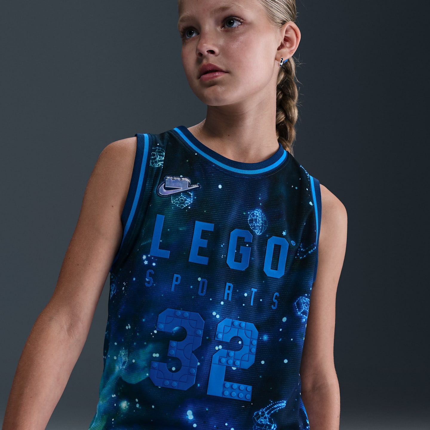 Детские кроссовки Nike x LEGO® Collection Big Kids' Dri-FIT Jersey — фото 2