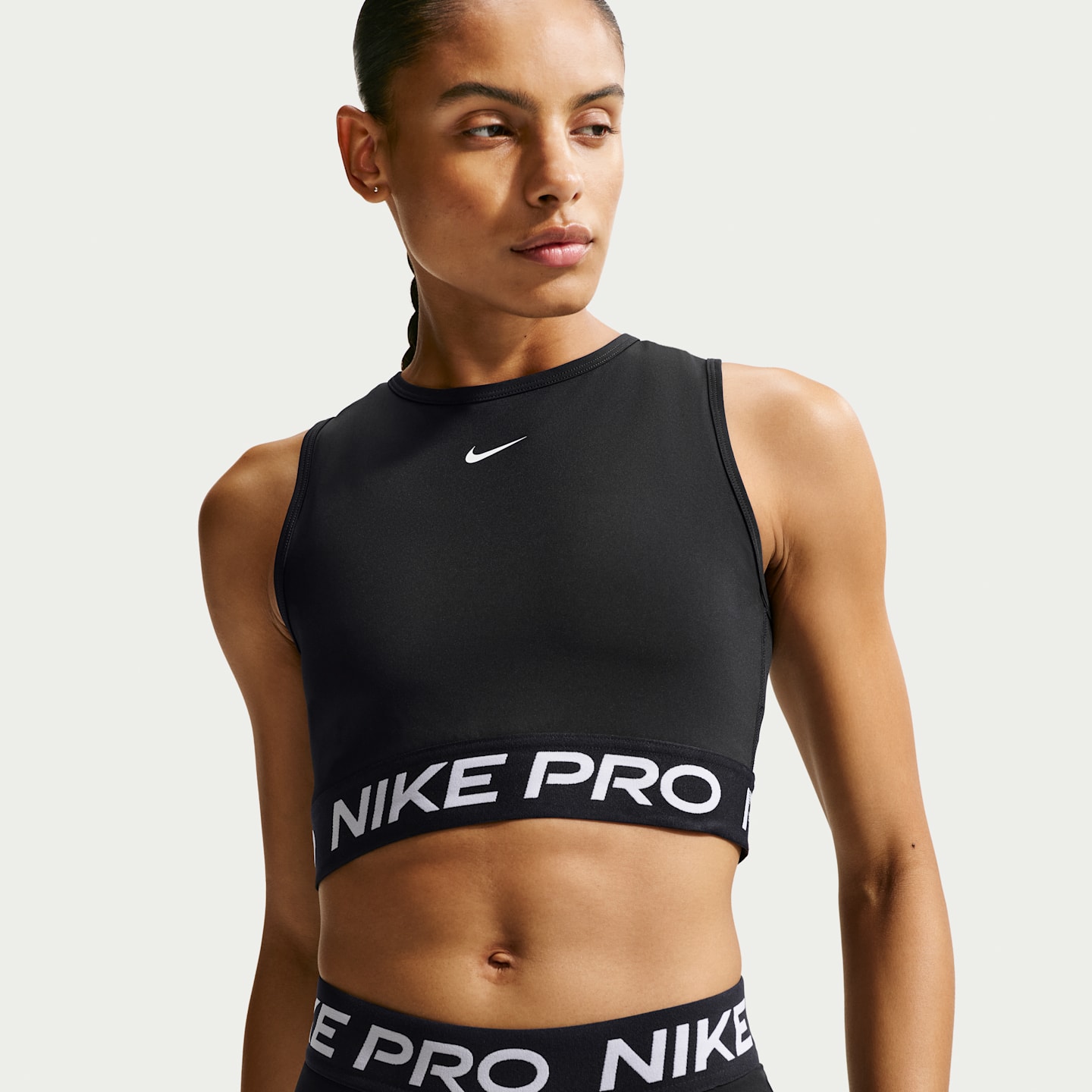 Женские топы Nike Pro Women's Dri-FIT Cropped Tank Top — фото 1