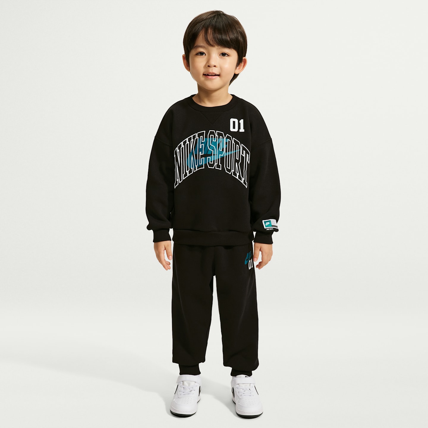 Детские свитеры Nike Sportswear Toddler Multisport 2-Piece Fleece Crew Set — фото 1