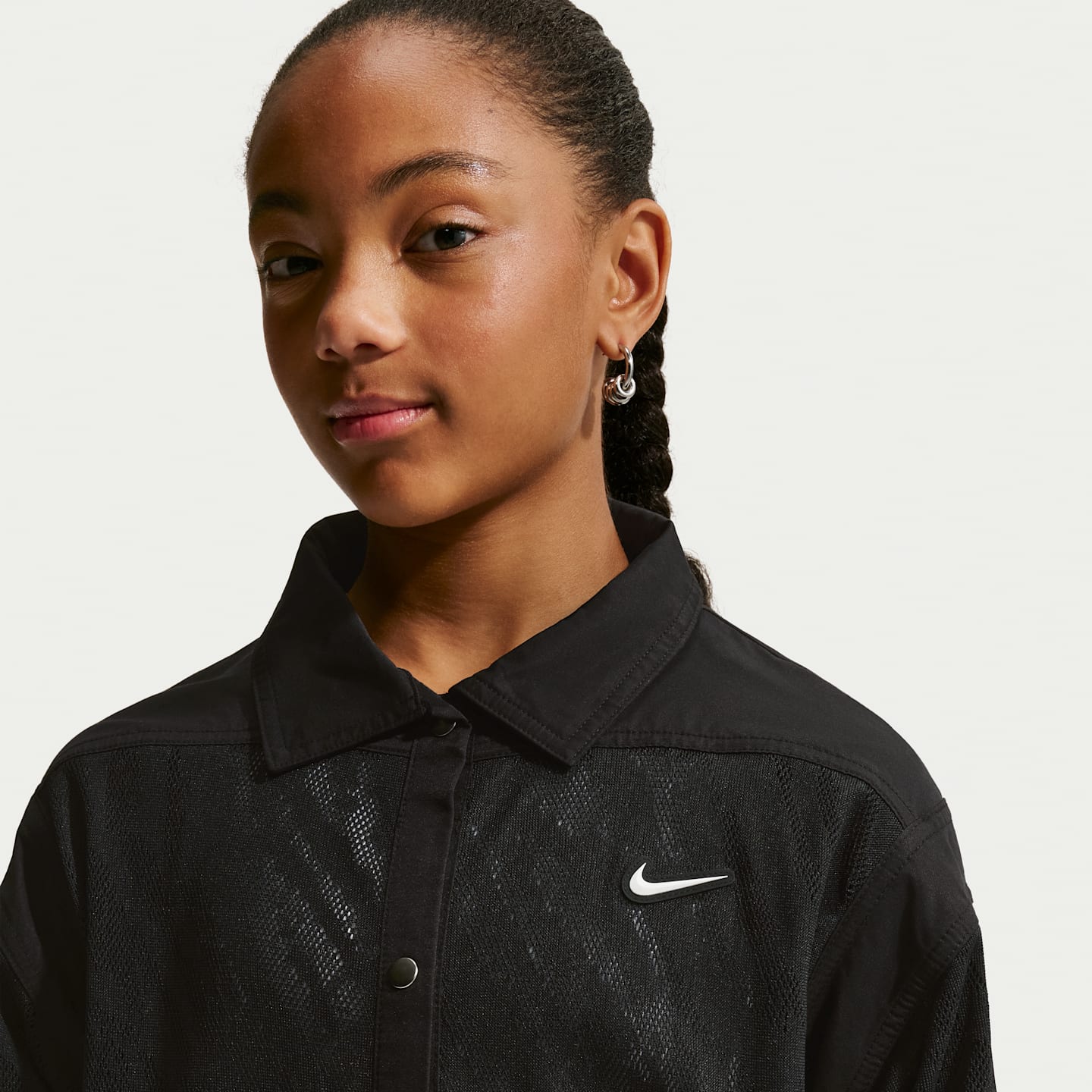 Детские куртки Nike Sportswear Big Kids' Woven Jacket — фото 3