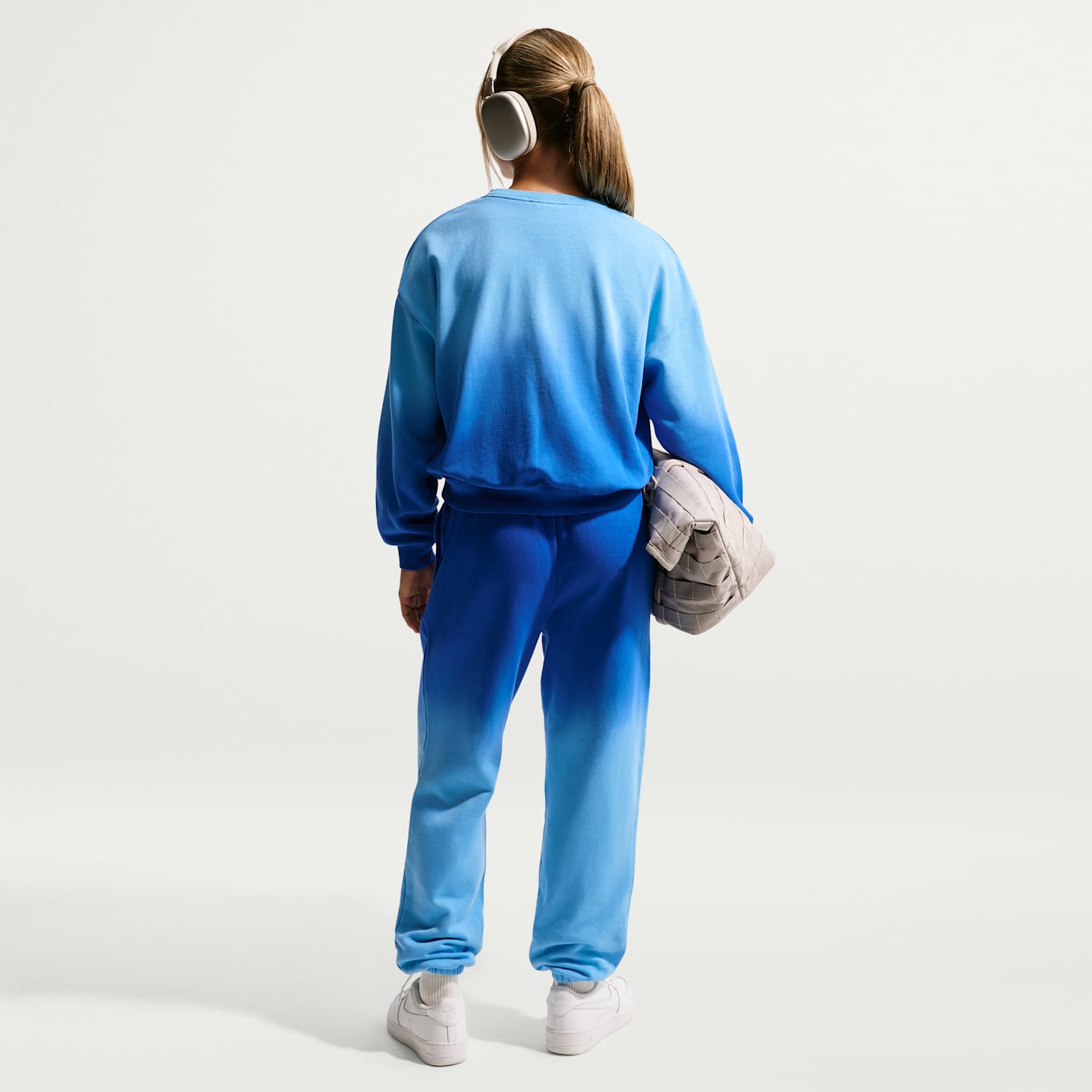 Детские брюки Nike Sportswear Studio Fleece Big Kids' (Girls') Loose Pants — фото 5