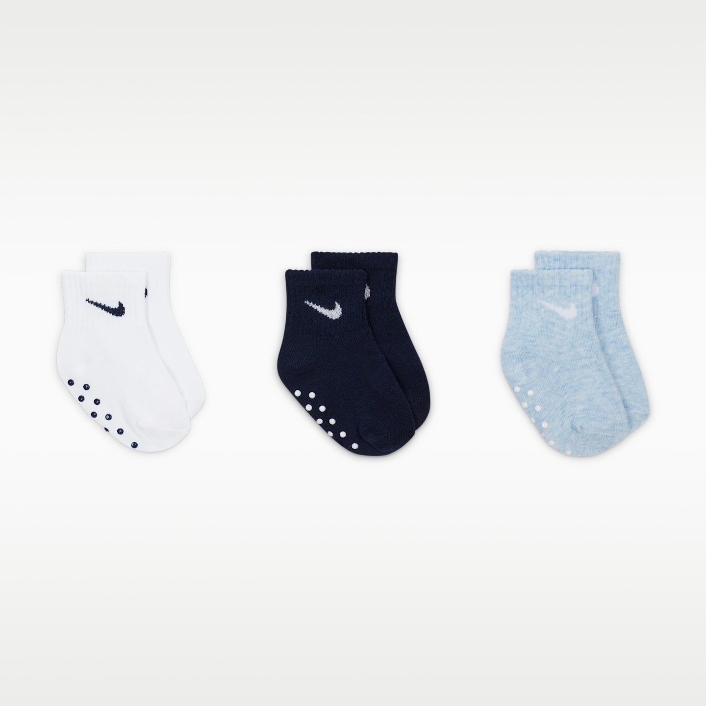 Детские носки Nike Baby Core Swoosh Gripper Socks (3 Pairs) — фото 2