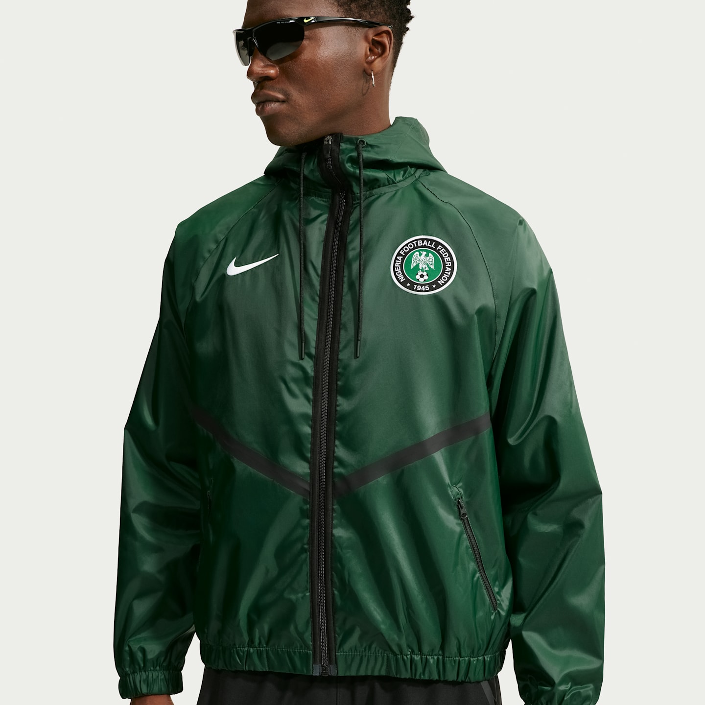 Мужские куртки Nike Nigeria Men's Nike Dri-FIT Soccer Anthem Jacket — фото 1