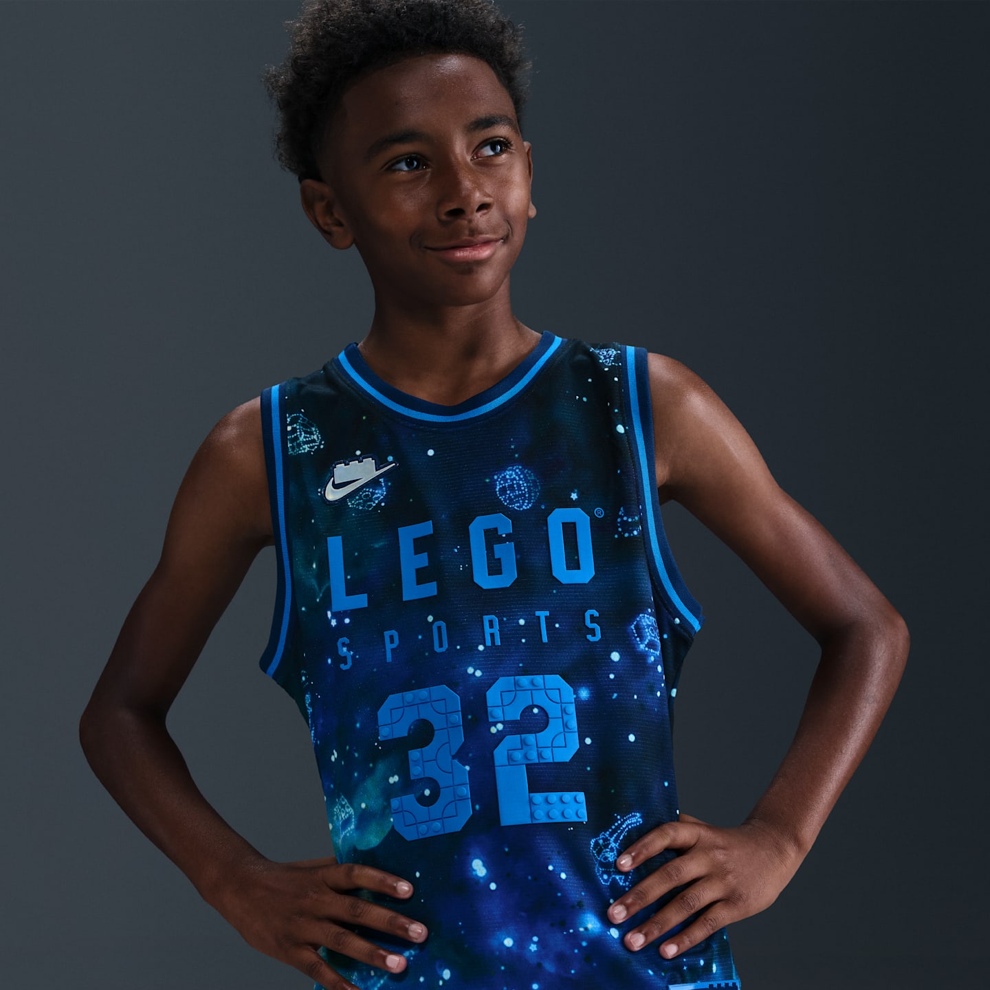Детские кроссовки Nike x LEGO® Collection Big Kids' Dri-FIT Jersey — фото 3