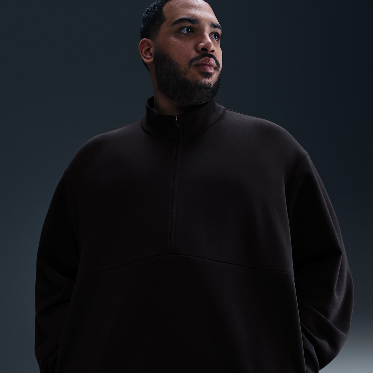 Мужские свитеры Nike 24.7 ImpossiblySoft Men's Dri-FIT 1/2-Zip Top — фото 7